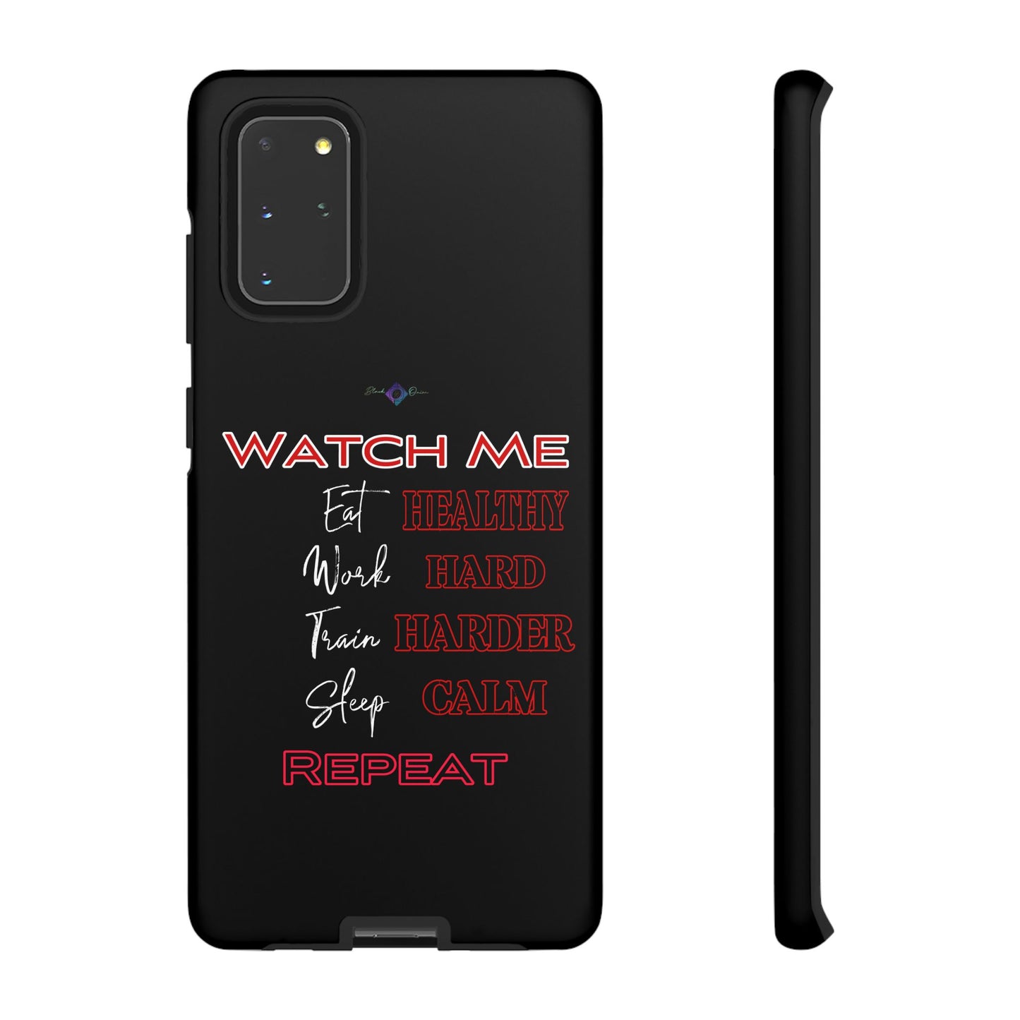 BlackOnion Phone Case -with Motivational Motif 'Watch Me' 💪🔥🫵