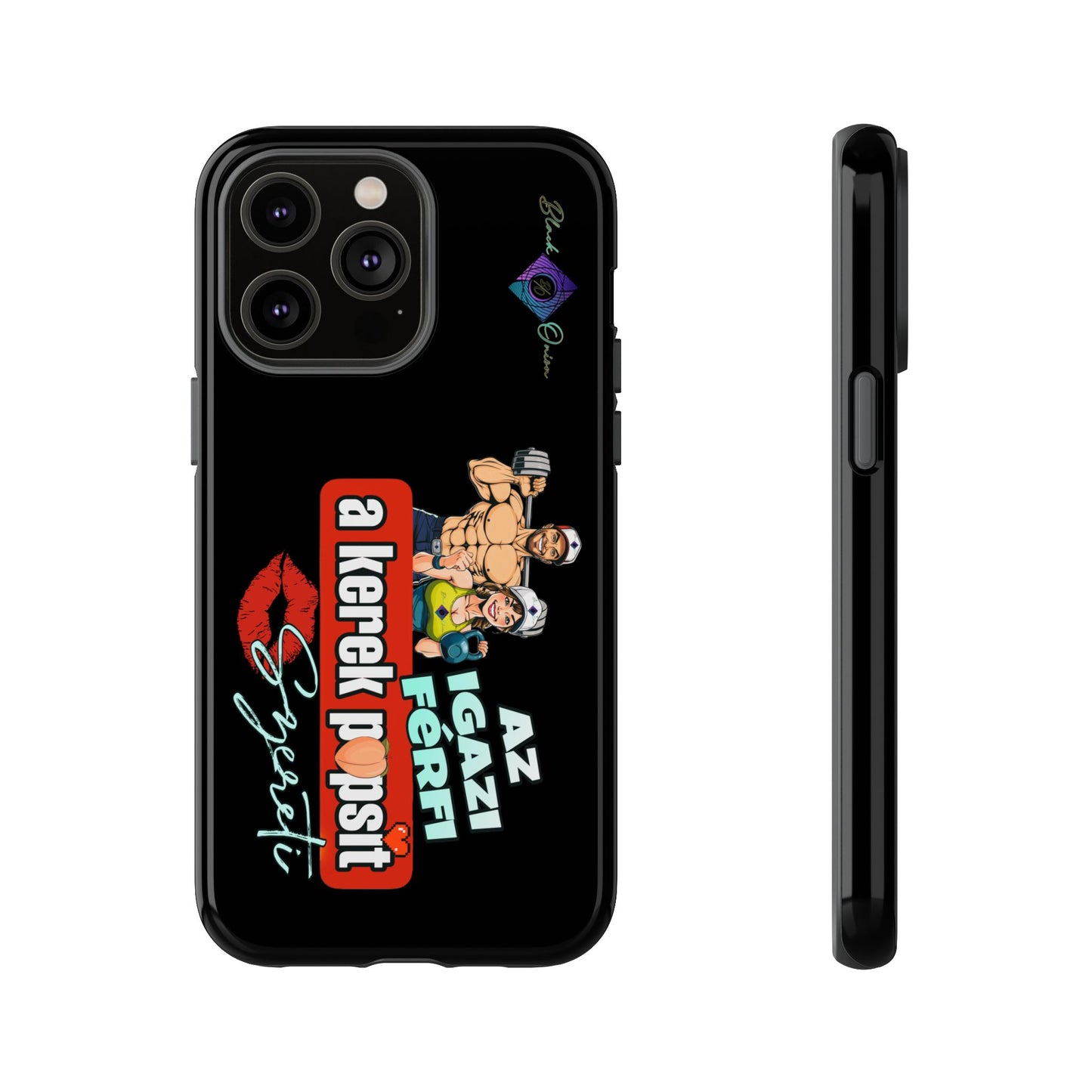 BlackOnion Brand New Phone Case - with Motivational Workout Motif ‘Az igazi férfi ‘💪🔥🫵