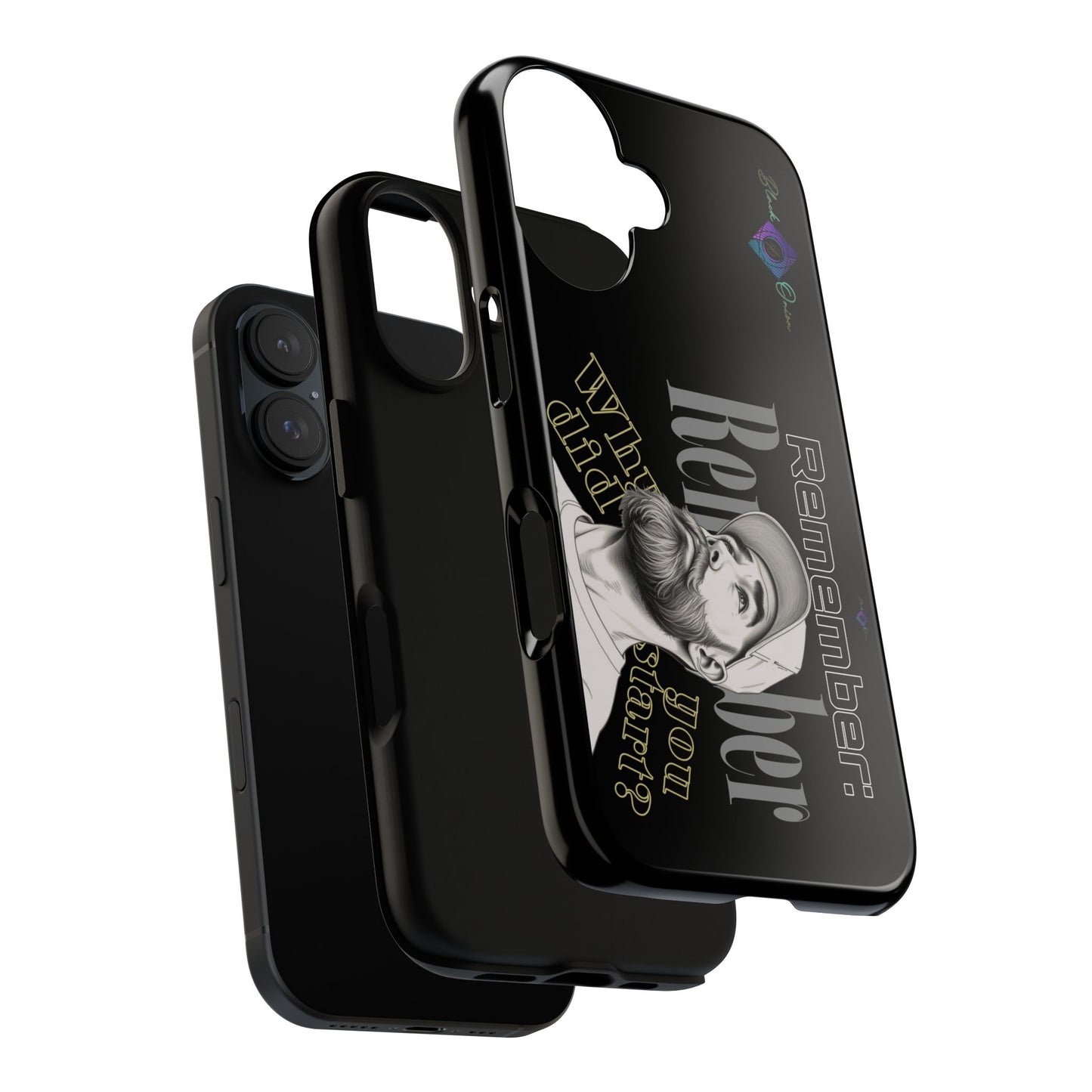 BlackOnion Brand New Phone Case - with Motivational Workout Motif’Remember ‘💪🔥🫵