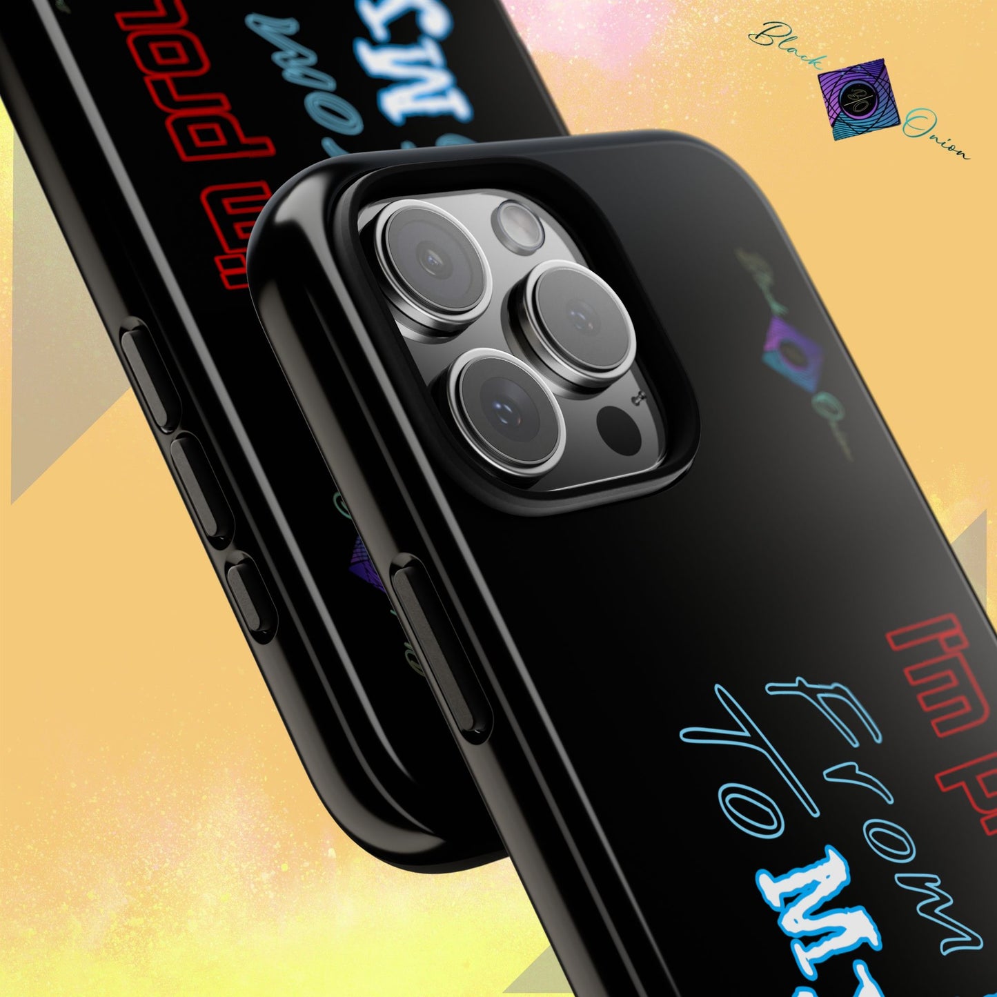 BlackOnion Brand New Phone Case - with Motivational Workout Motif’I’m proud of you ‘💪🔥🫵