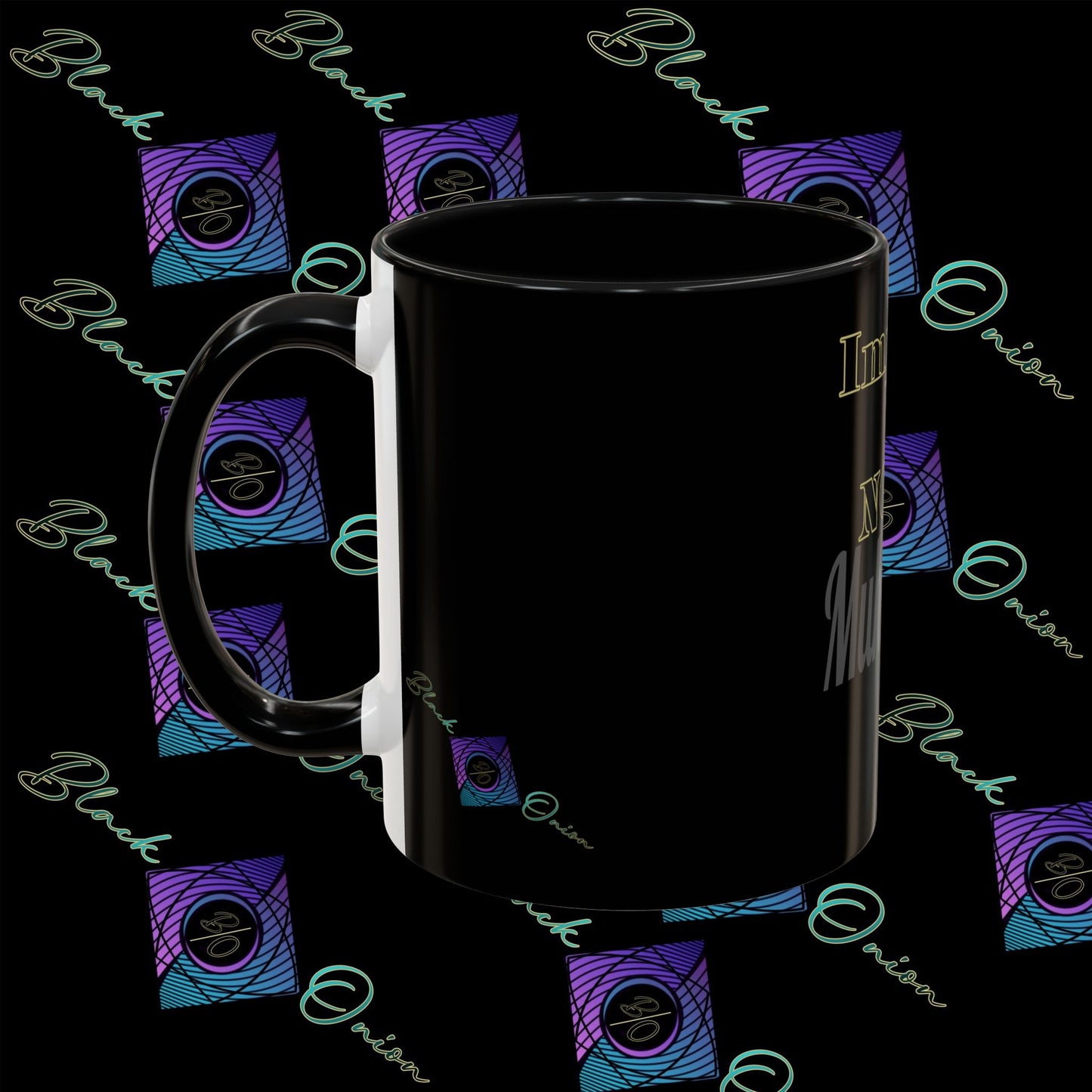 BlackOnion Coffee Mug 2 with Workout Motif ‘Impossible is NothingV2’🫵🔥💪