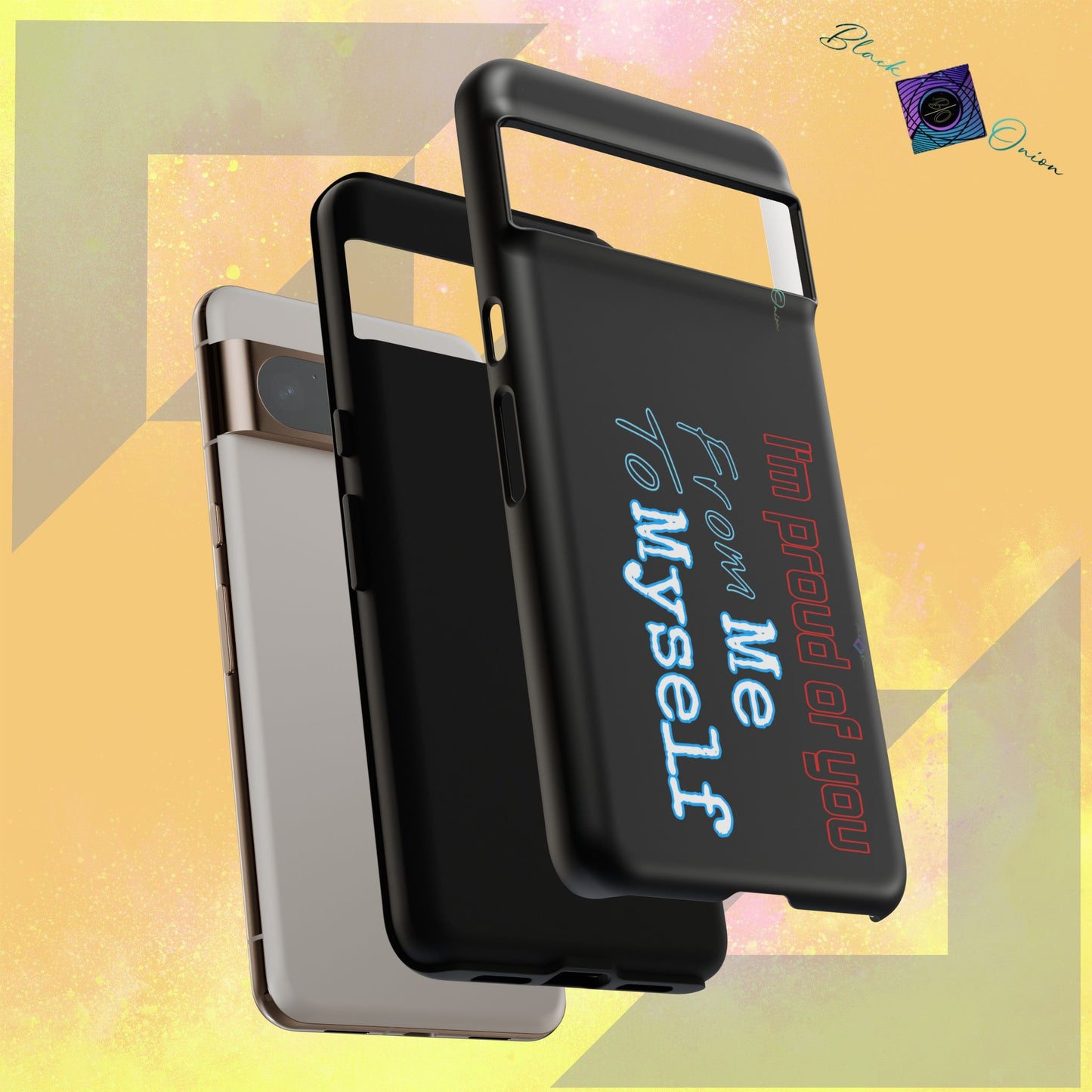 BlackOnion Brand New Phone Case - with Motivational Workout Motif’I’m proud of you ‘💪🔥🫵