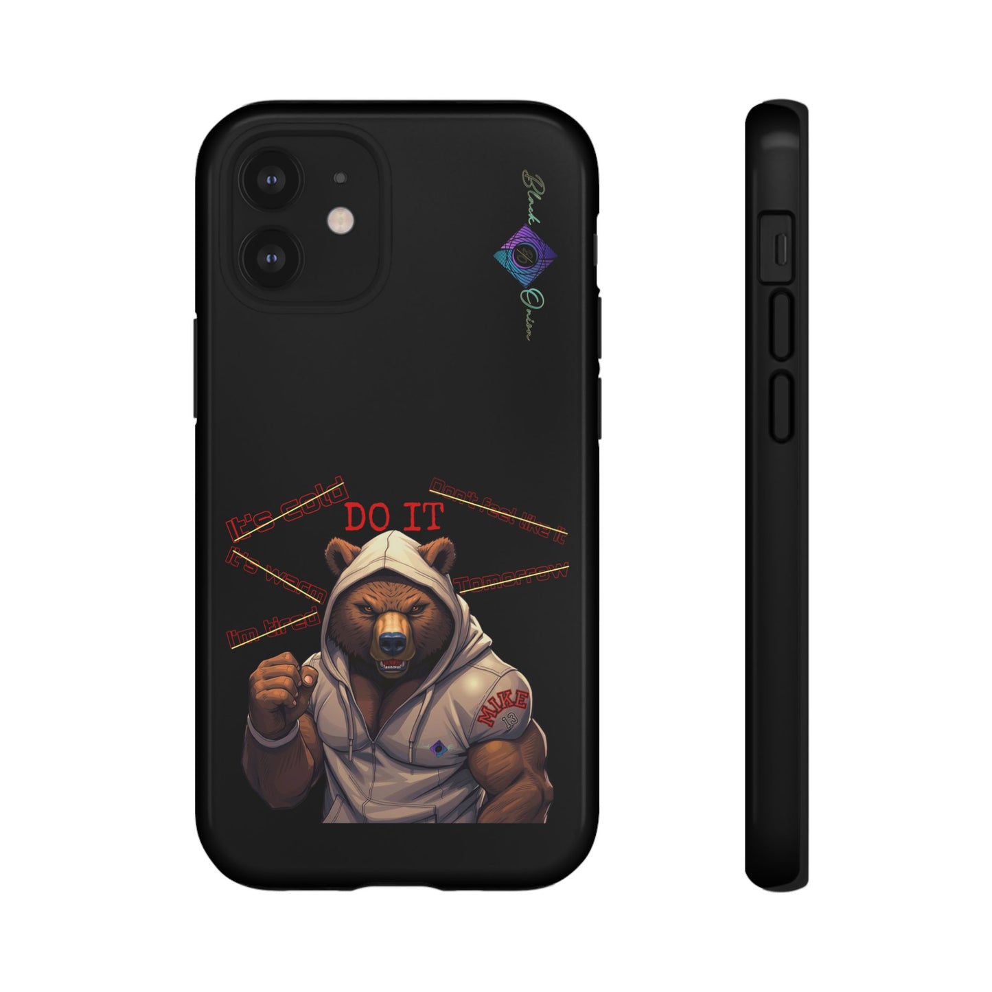 BlackOnion Brand New Phone Case - with Motivational Workout Motif’Do it ‘💪🔥🫵