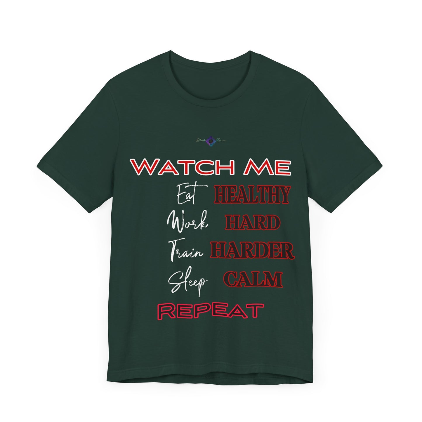 BlackOnion "Watch Me" T-Shirt with Workout Motif V3 ๐ช๐ฅ