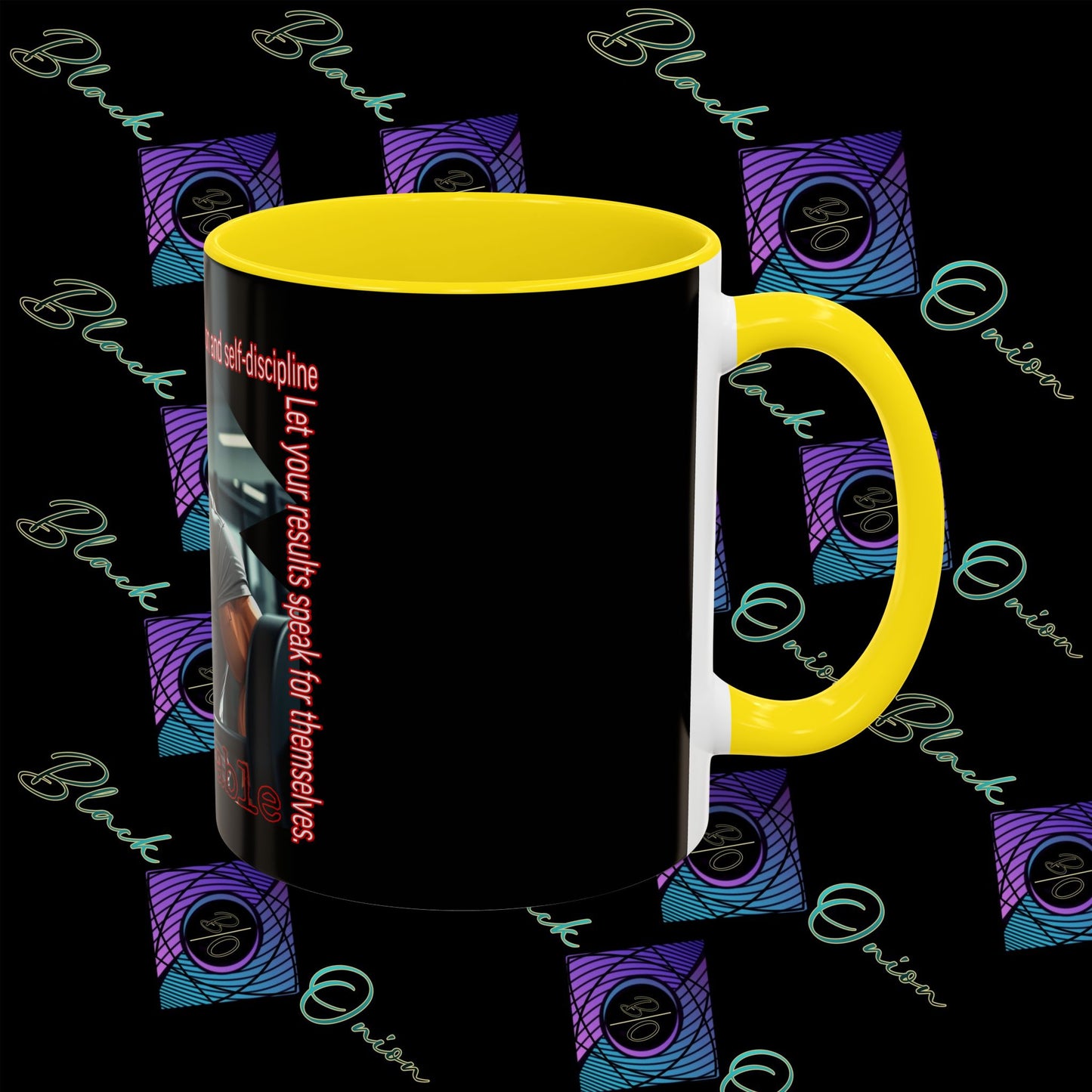 BlackOnion Coffee Mug Serial 2 with Workout Motif ‘Unstoppable’🫵🔥💪