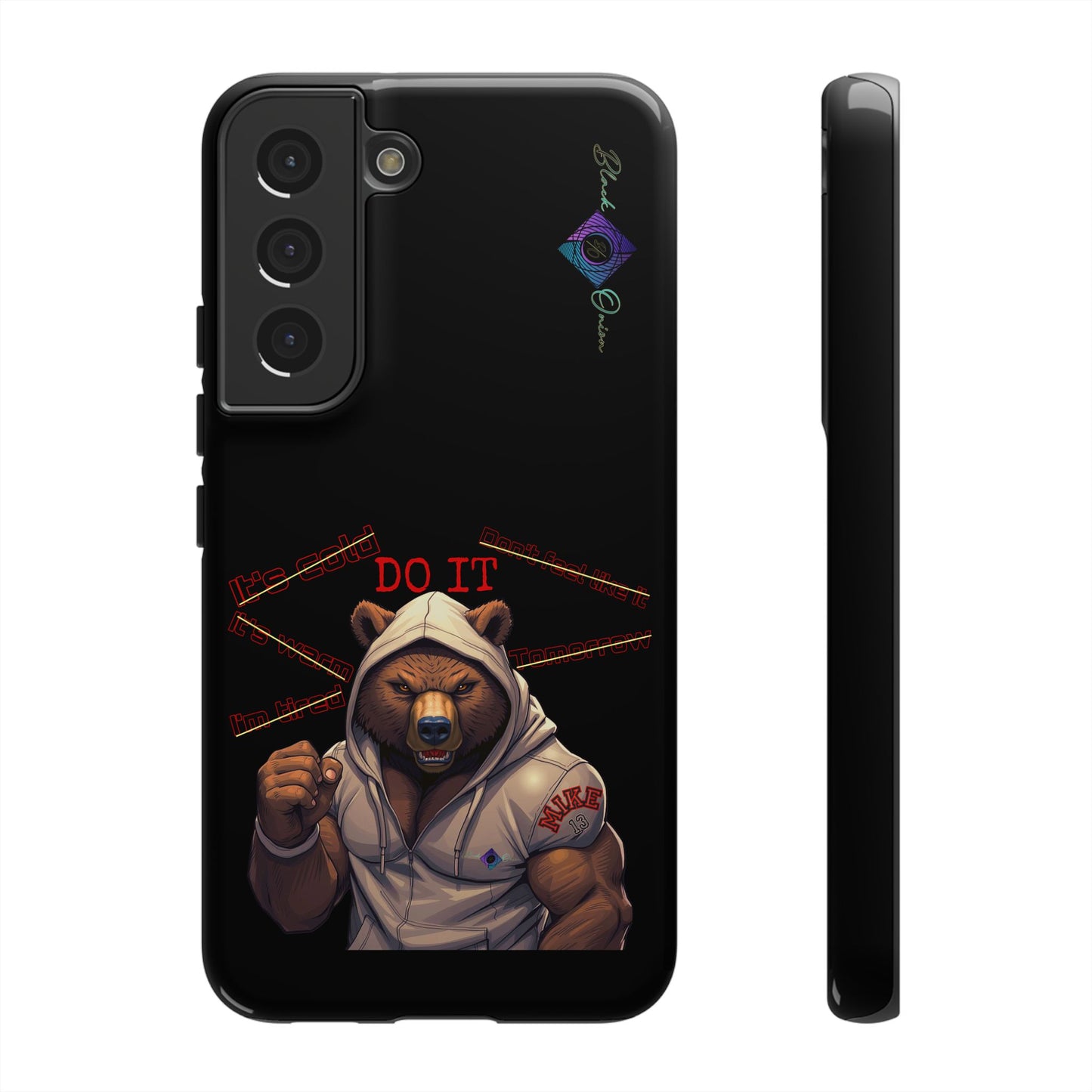 BlackOnion Brand New Phone Case - with Motivational Workout Motif’Do it ‘💪🔥🫵
