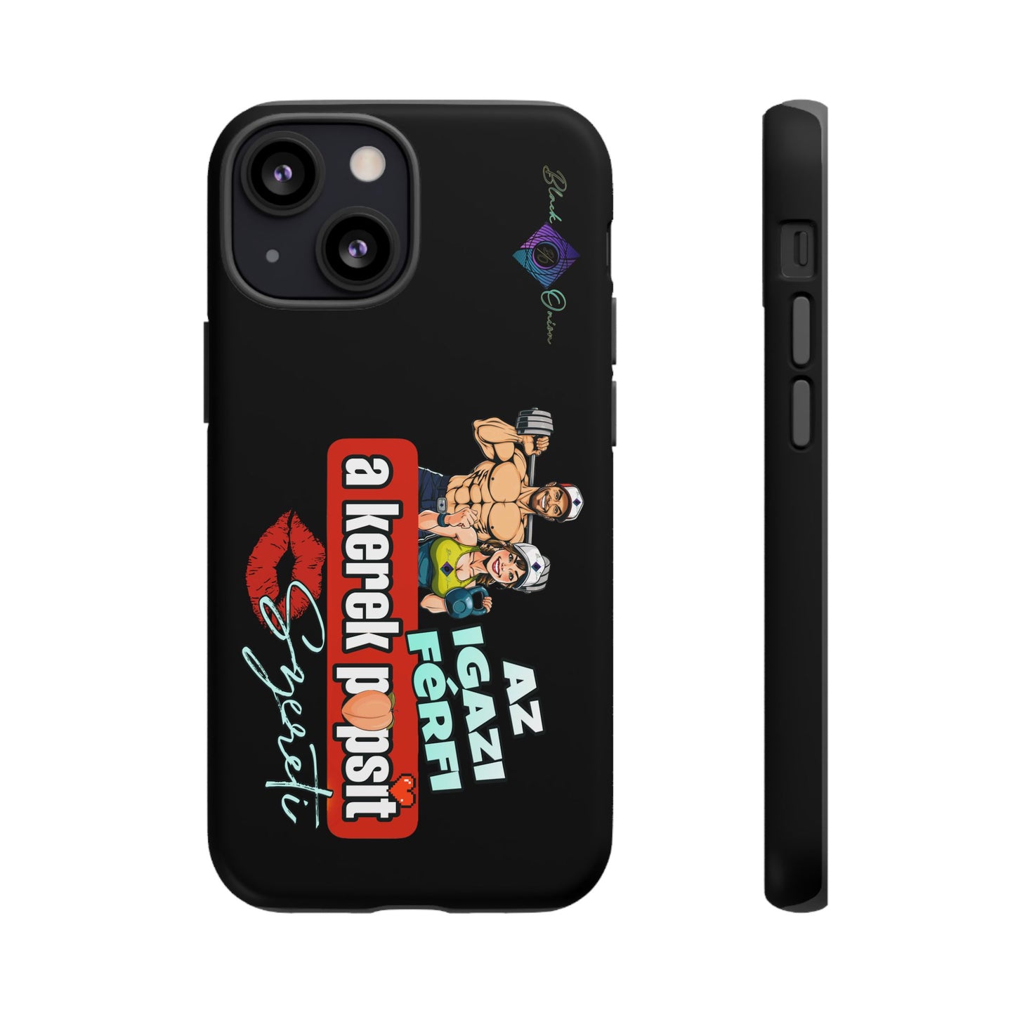 BlackOnion Brand New Phone Case - with Motivational Workout Motif ‘Az igazi férfi ‘💪🔥🫵