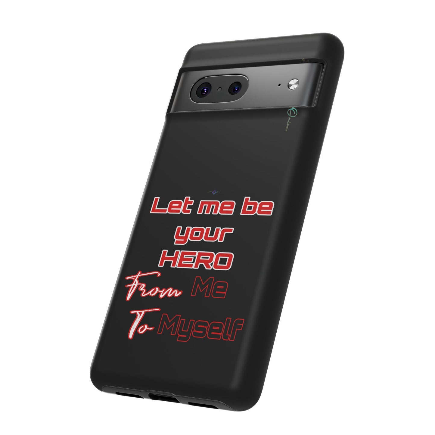 BlackOnion Brand New Phone Case - with Motivational Workout Motif’Let me be your Hero ‘💪🔥🫵