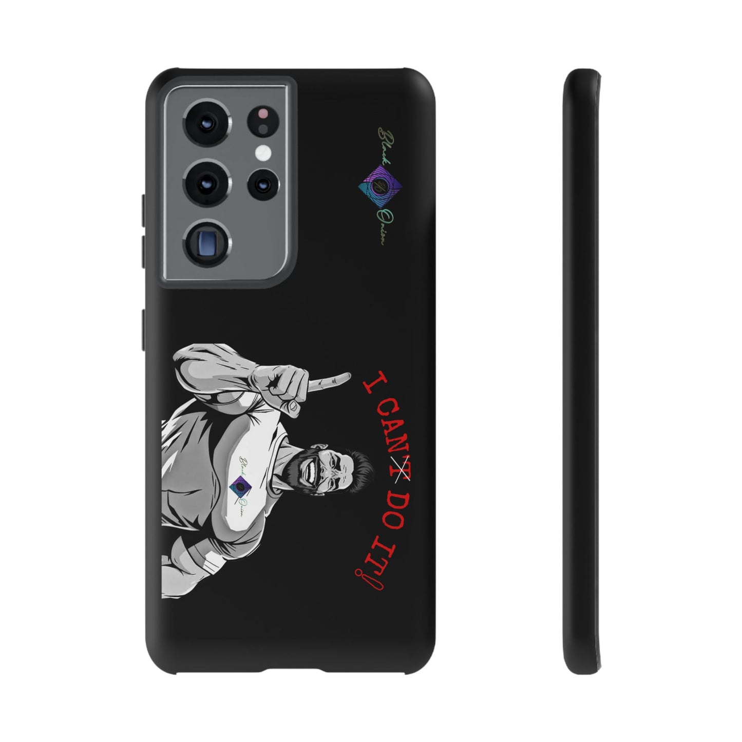 BlackOnion Brand New Phone Case - with Motivational Workout Motif’I Can Do It ‘💪🔥🫵