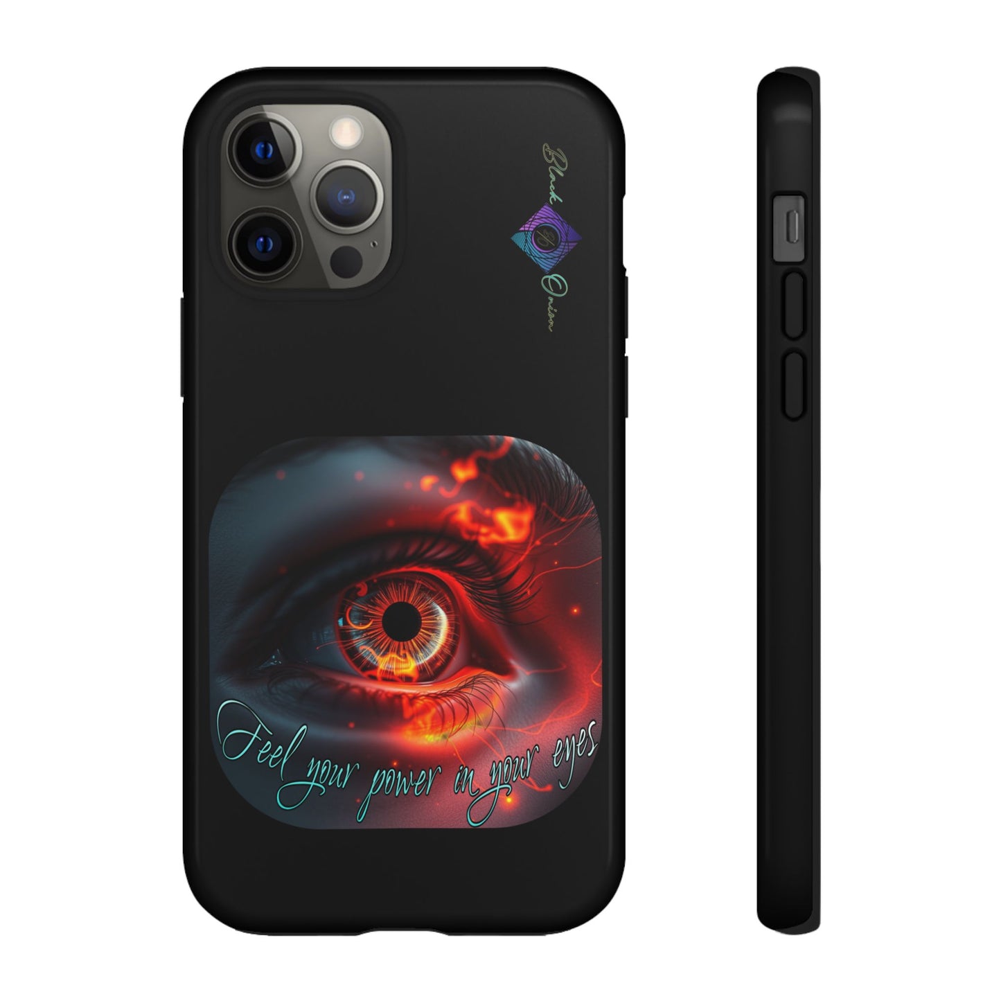 BlackOnion Brand New Phone Case - with Motivational Workout Motif ’Feel your power ‘💪🔥🫵