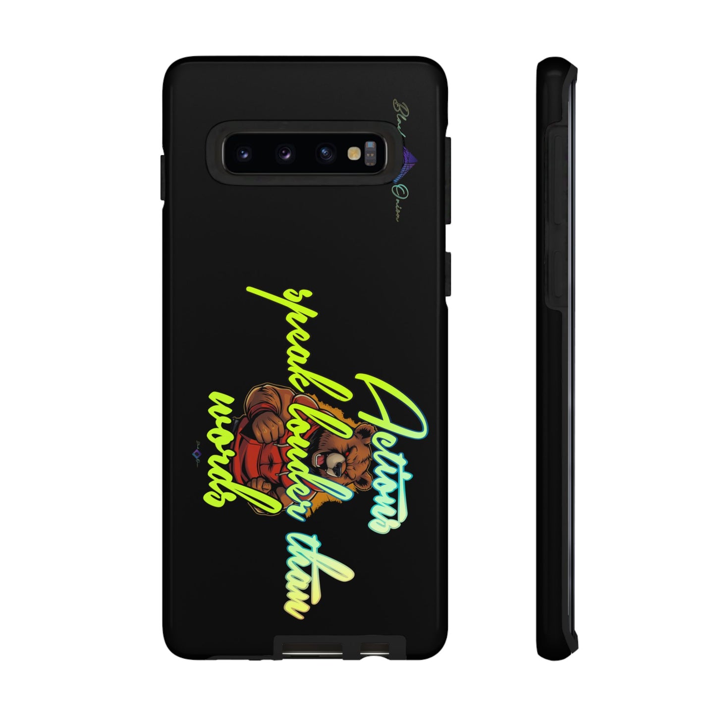 BlackOnion Brand New Phone Case - with Motivational Workout Motif ‘Actions speak lauder ‘💪🔥🫵