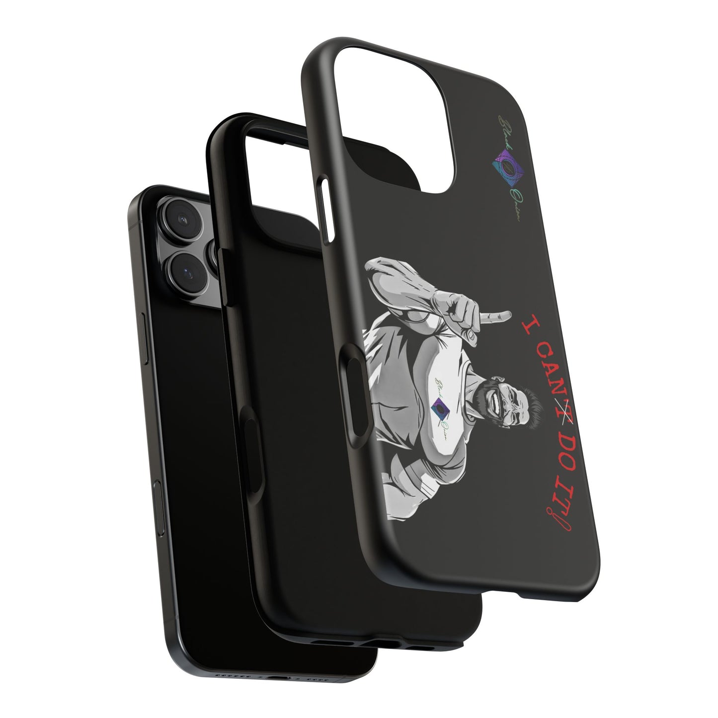 BlackOnion Brand New Phone Case - with Motivational Workout Motif’I Can Do It ‘💪🔥🫵