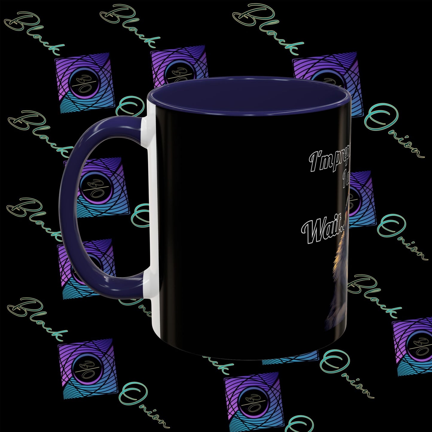 BlackOnion Coffee Mug 2 with Workout Motif ‘Victory V2’🫵🔥💪