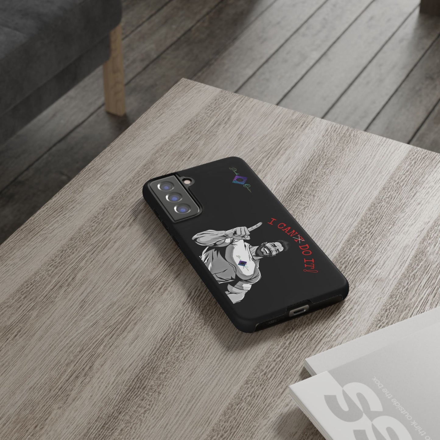 BlackOnion Brand New Phone Case - with Motivational Workout Motif’I Can Do It ‘💪🔥🫵