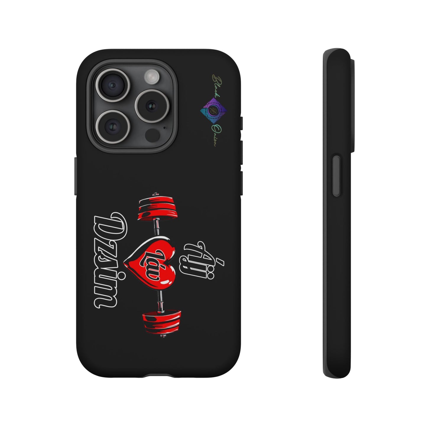 BlackOnion Brand New Phone Case - with Motivational Workout Motif’Ájj Láv Dzsim ‘💪🔥🫵