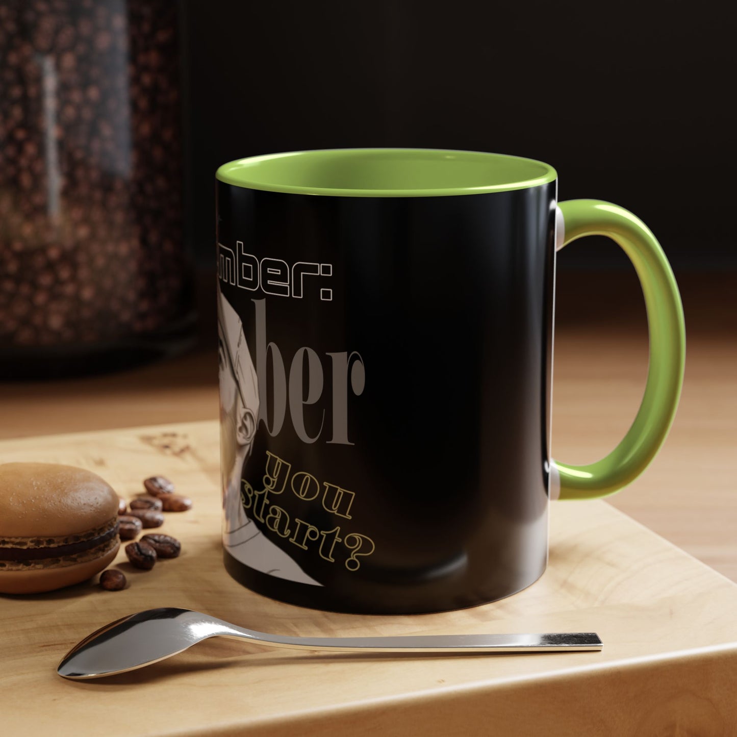 BlackOnion Coffee Mug 2 with Workout Motif ‘Remember V2’🫵🔥💪