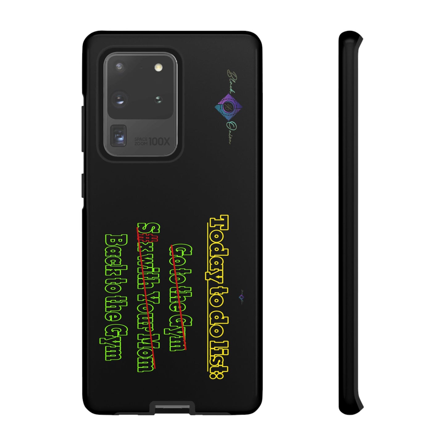 BlackOnion Brand New Phone Case - with Motivational Workout Motif’Today To Do List V2 ‘💪🔥🫵