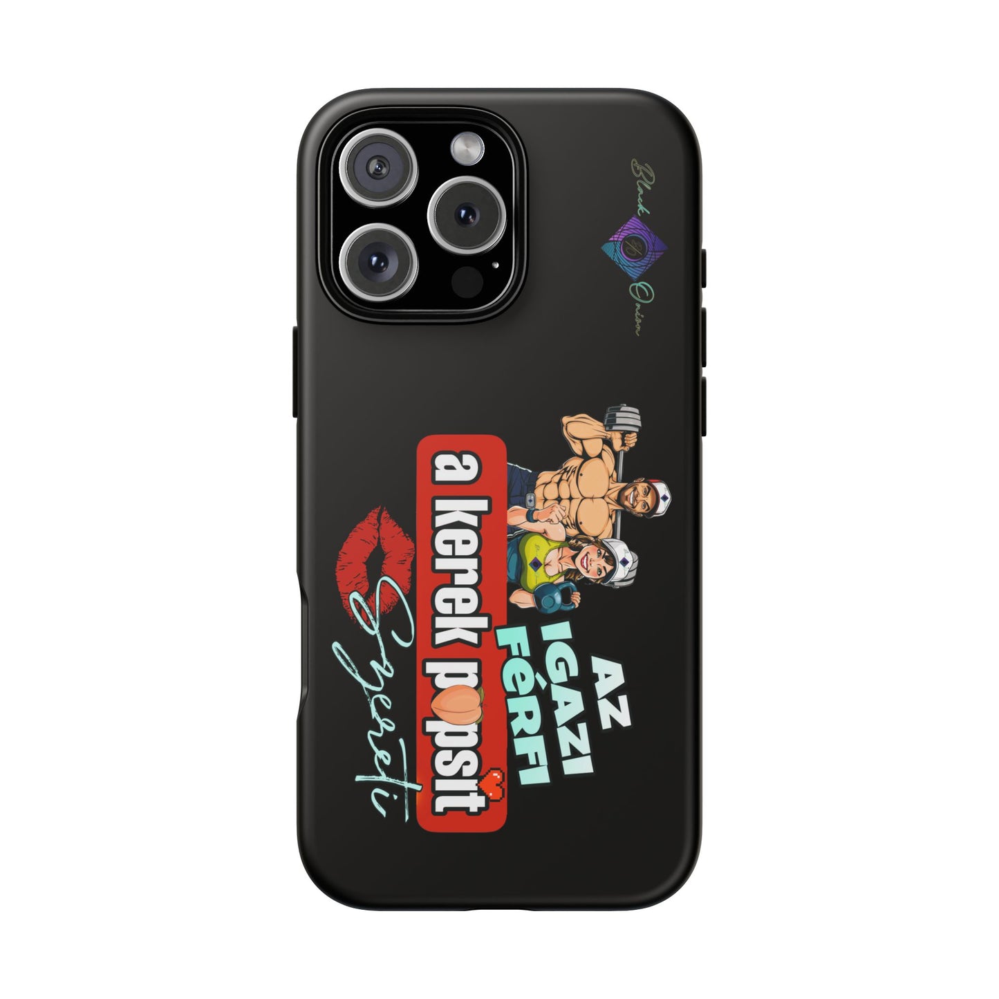BlackOnion Brand New Phone Case - with Motivational Workout Motif ‘Az igazi férfi ‘💪🔥🫵