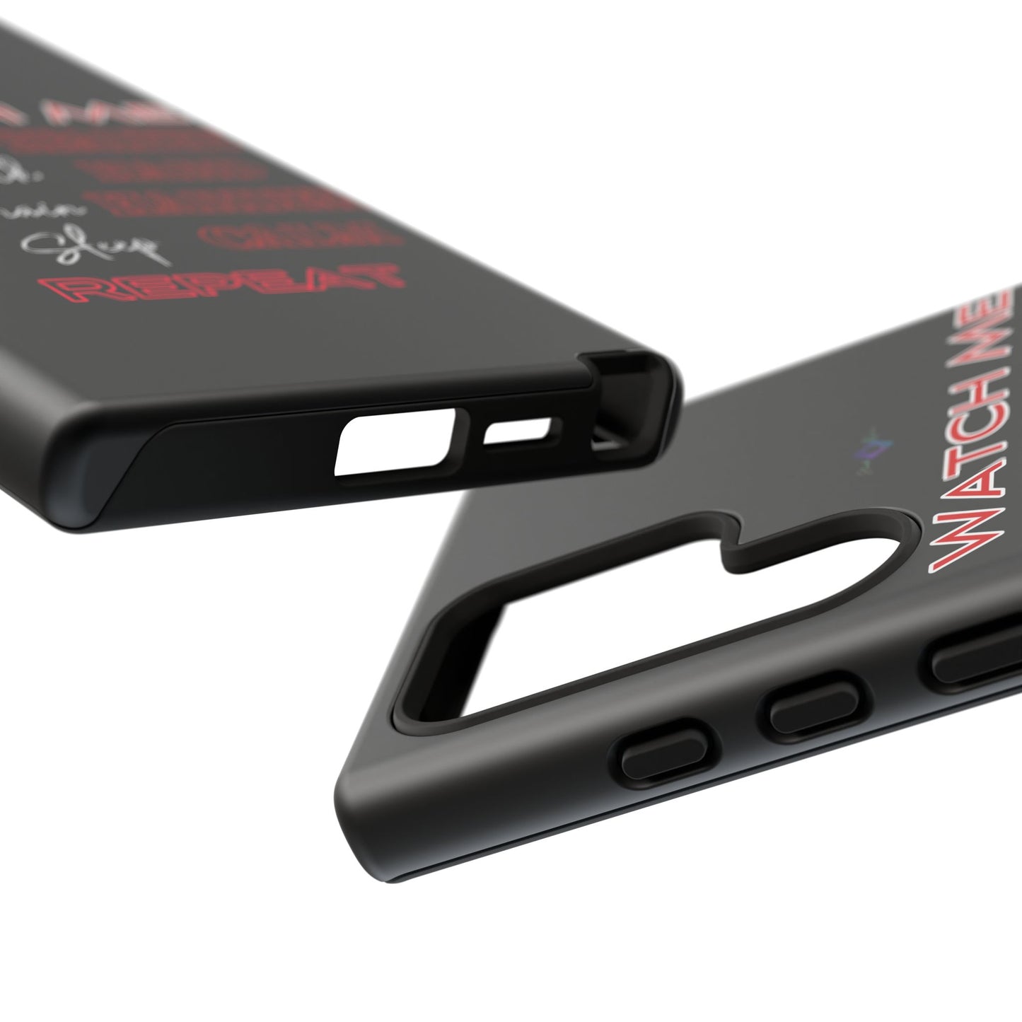 BlackOnion Phone Case -with Motivational Motif 'Watch Me' 💪🔥🫵