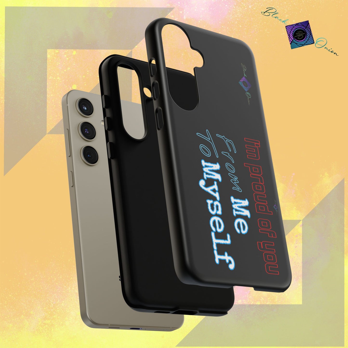 BlackOnion Brand New Phone Case - with Motivational Workout Motif’I’m proud of you ‘💪🔥🫵
