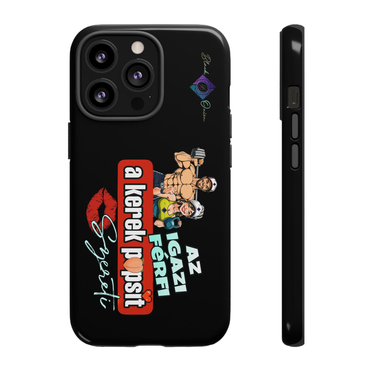 BlackOnion Brand New Phone Case - with Motivational Workout Motif ‘Az igazi férfi ‘💪🔥🫵