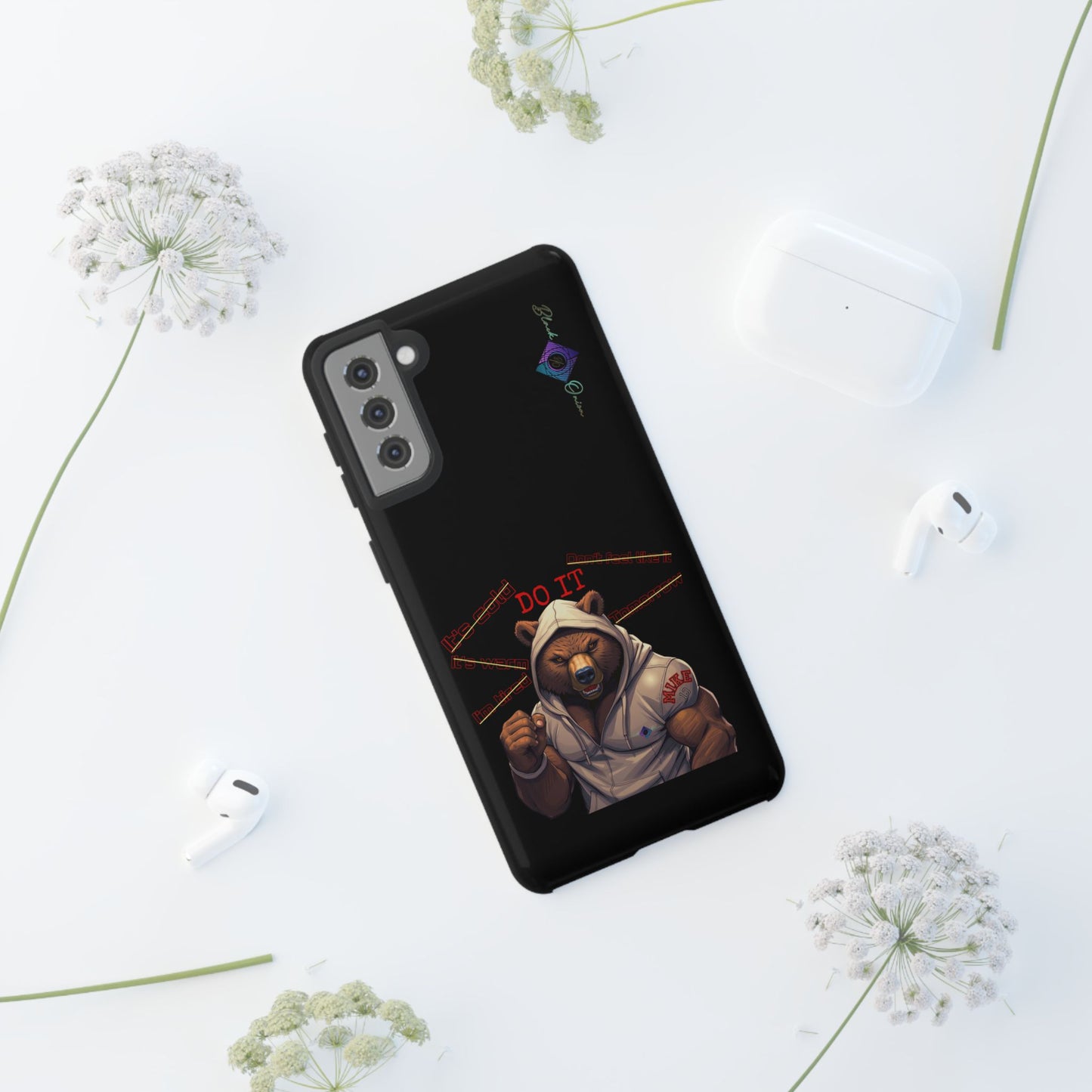 BlackOnion Brand New Phone Case - with Motivational Workout Motif’Do it ‘💪🔥🫵