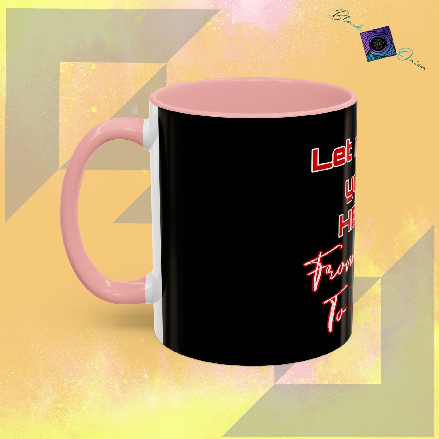 BlackOnion Coffee Mug - 11oz with Workout Motif ‘Let me be your Hero’🔥💪🫵
