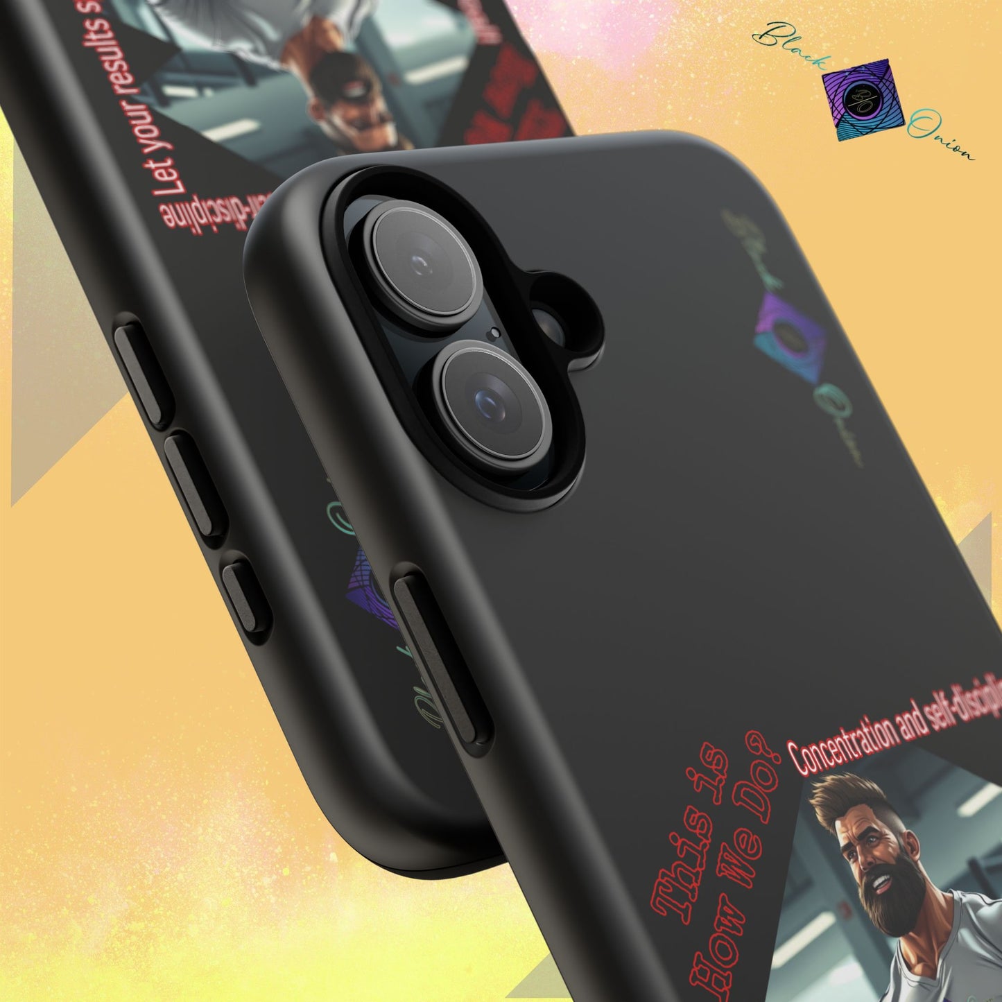 BlackOnion Brand New Phone Case - with Motivational Workout Motif’Unstoppable ‘💪🔥🫵