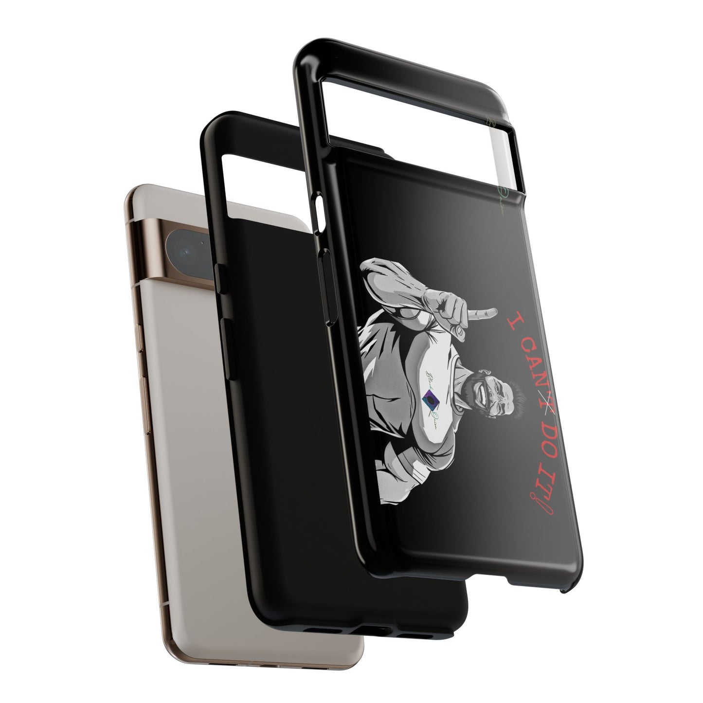 BlackOnion Brand New Phone Case - with Motivational Workout Motif’I Can Do It ‘💪🔥🫵