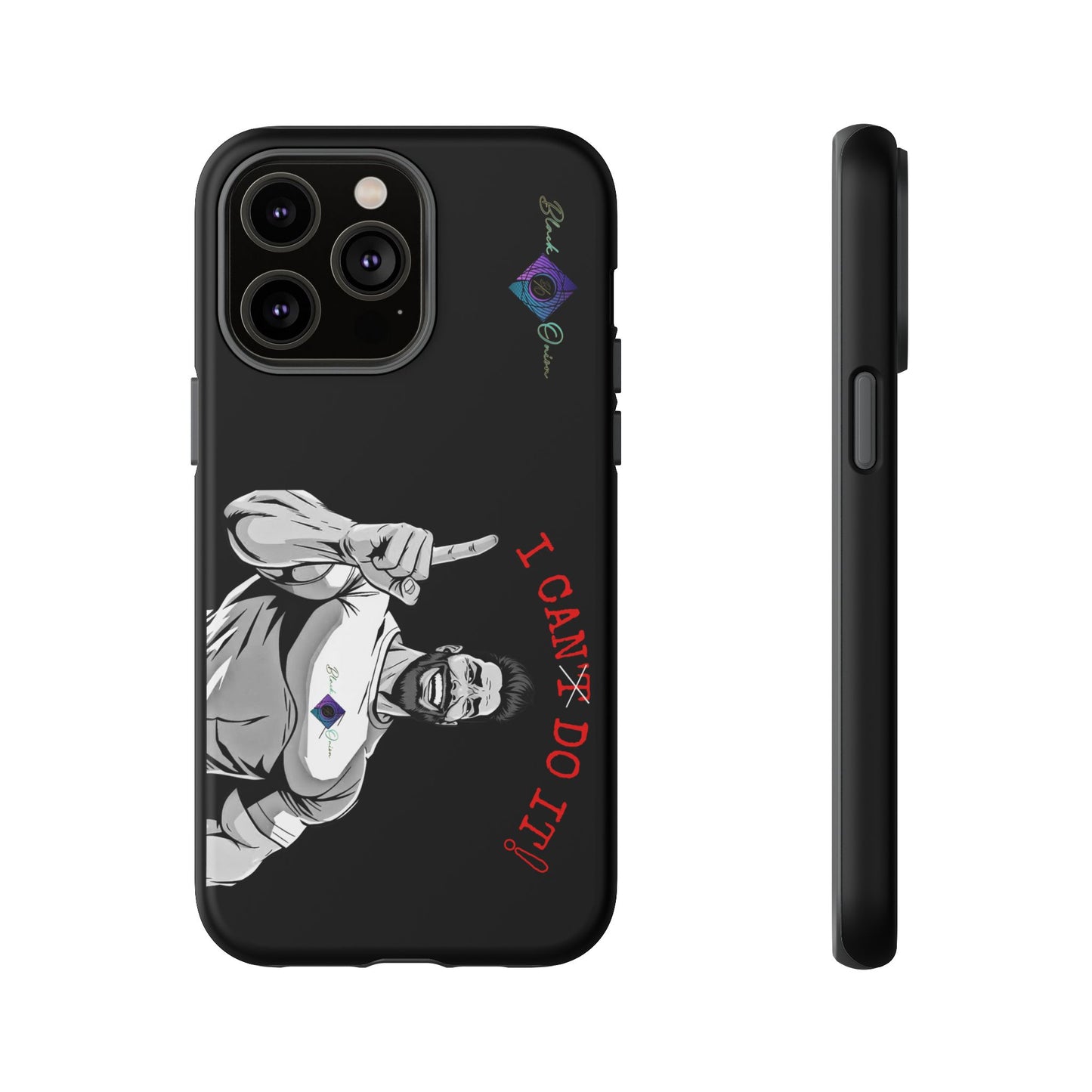 BlackOnion Brand New Phone Case - with Motivational Workout Motif’I Can Do It ‘💪🔥🫵
