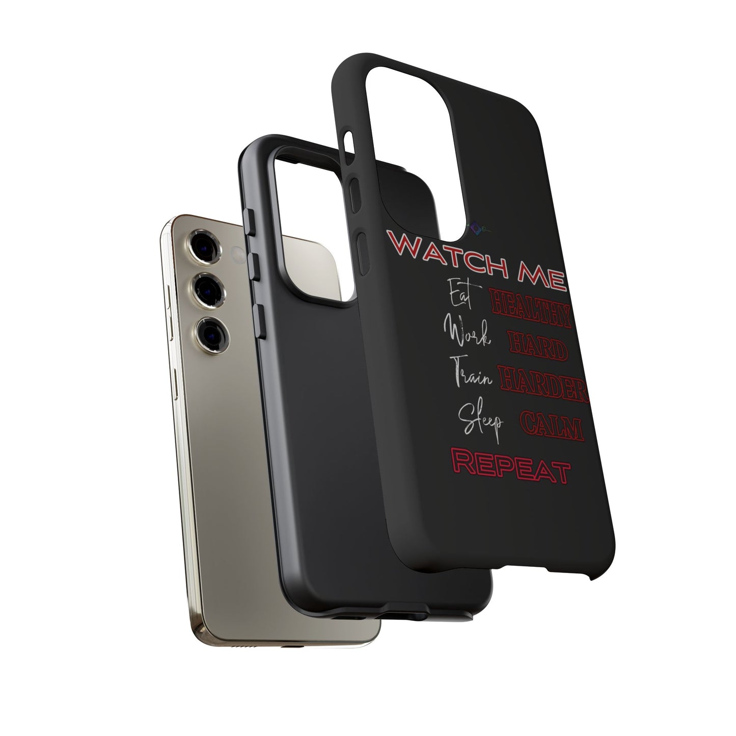 BlackOnion Phone Case -with Motivational Motif 'Watch Me' 💪🔥🫵