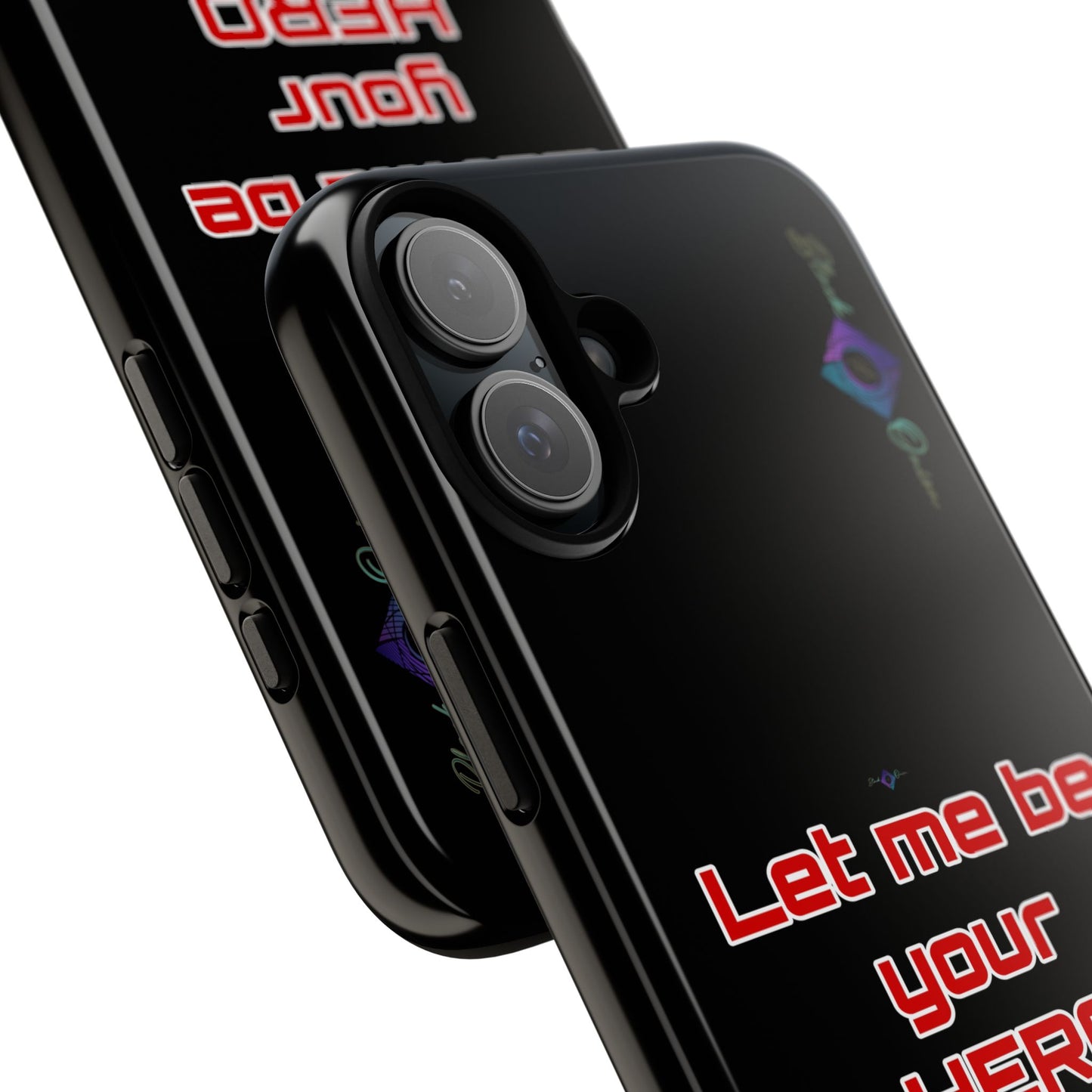 BlackOnion Brand New Phone Case - with Motivational Workout Motif’Let me be your Hero ‘💪🔥🫵