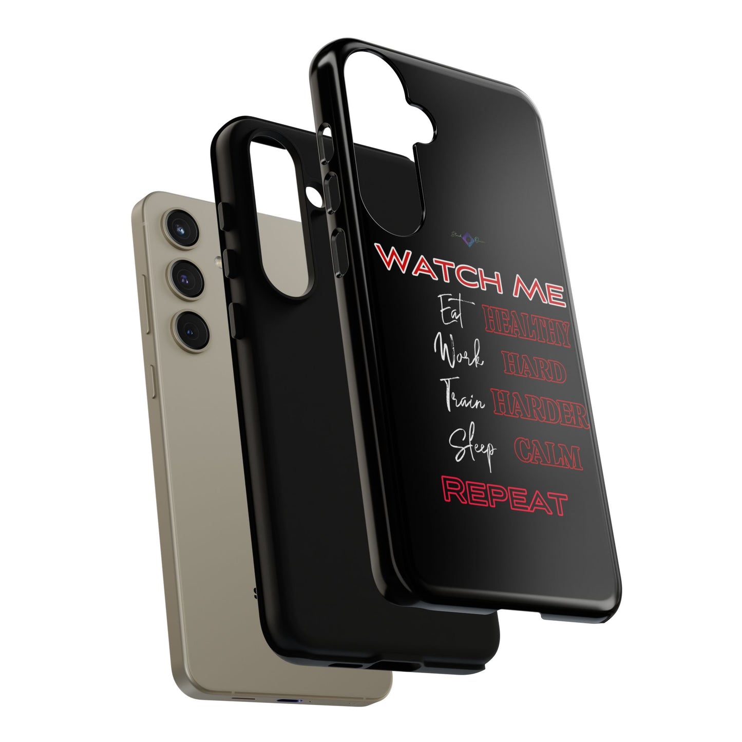BlackOnion Phone Case -with Motivational Motif 'Watch Me' 💪🔥🫵
