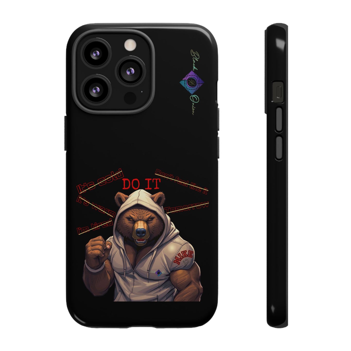 BlackOnion Brand New Phone Case - with Motivational Workout Motif’Do it ‘💪🔥🫵