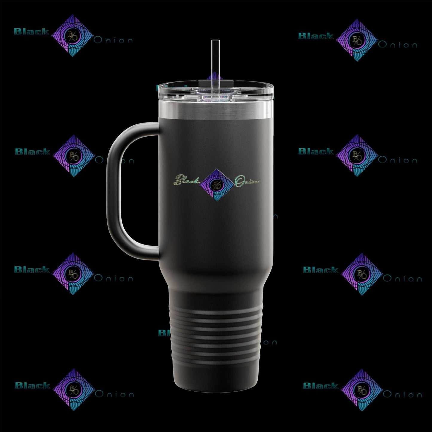 BlackOnion Travel Mug - 40oz with Straw