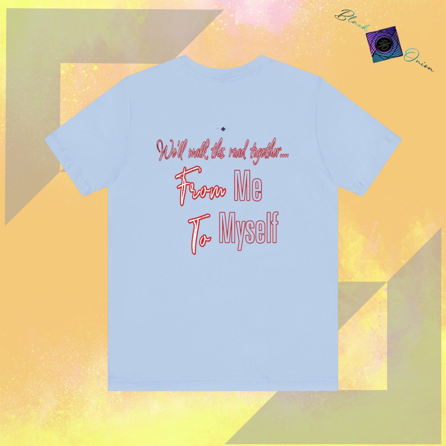 BlackOnion T-Shirt with Workout Motif V4โ From Me ,To Myself'๐ฅ๐ช๐ซต