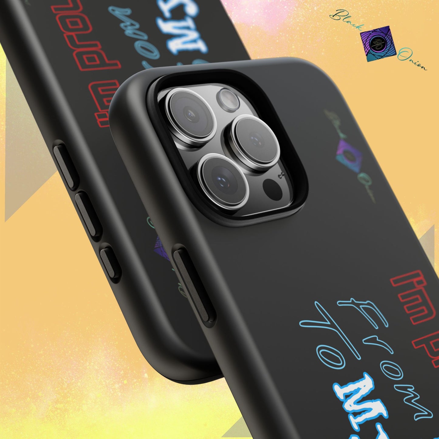 BlackOnion Brand New Phone Case - with Motivational Workout Motif’I’m proud of you ‘💪🔥🫵