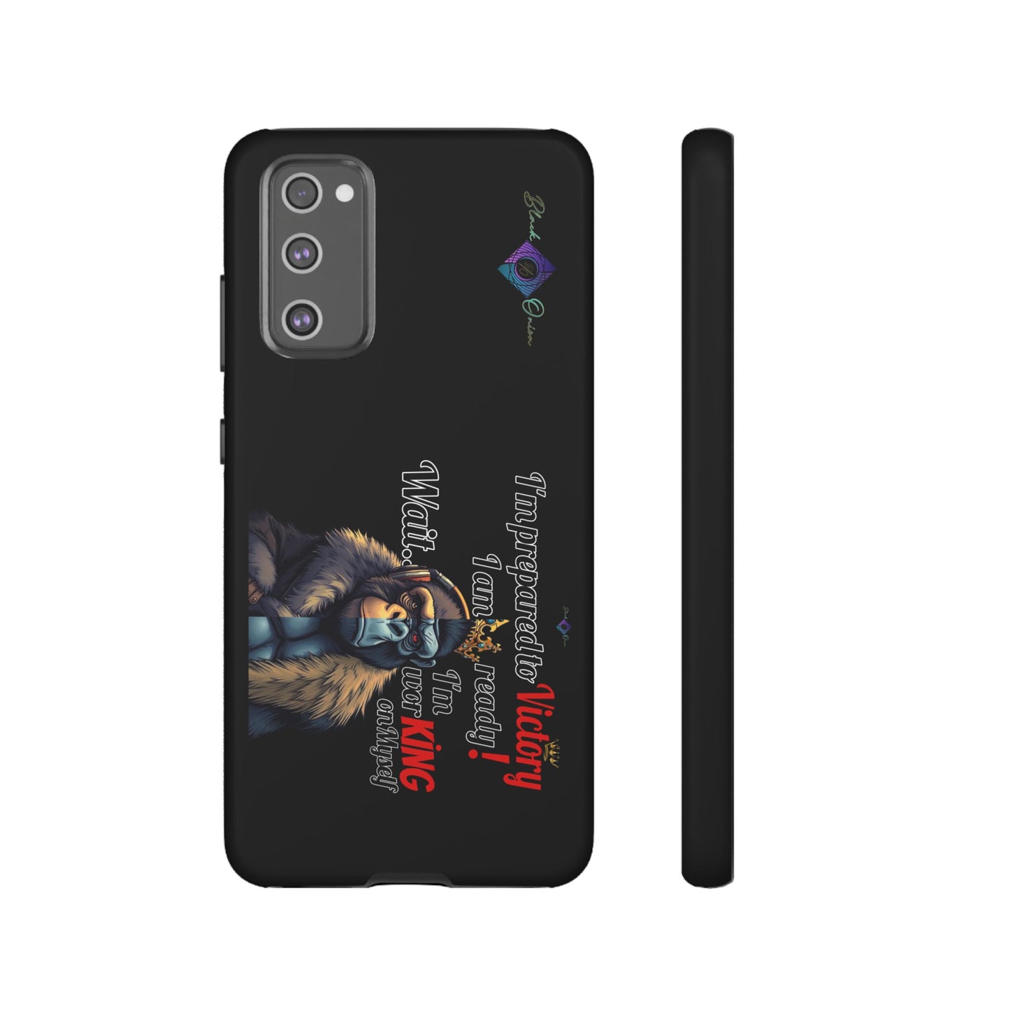 BlackOnion Brand New Phone Case - with Motivational Workout Motif’Victory 👑‘💪🔥🫵