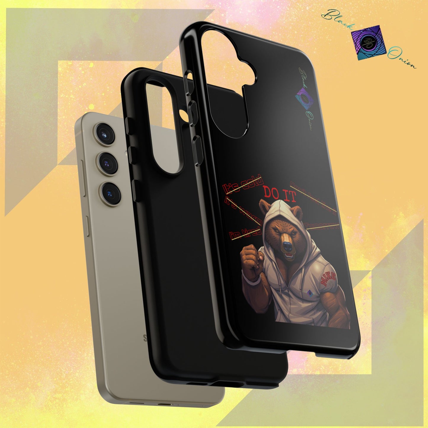 BlackOnion Brand New Phone Case - with Motivational Workout Motif’Do it ‘💪🔥🫵