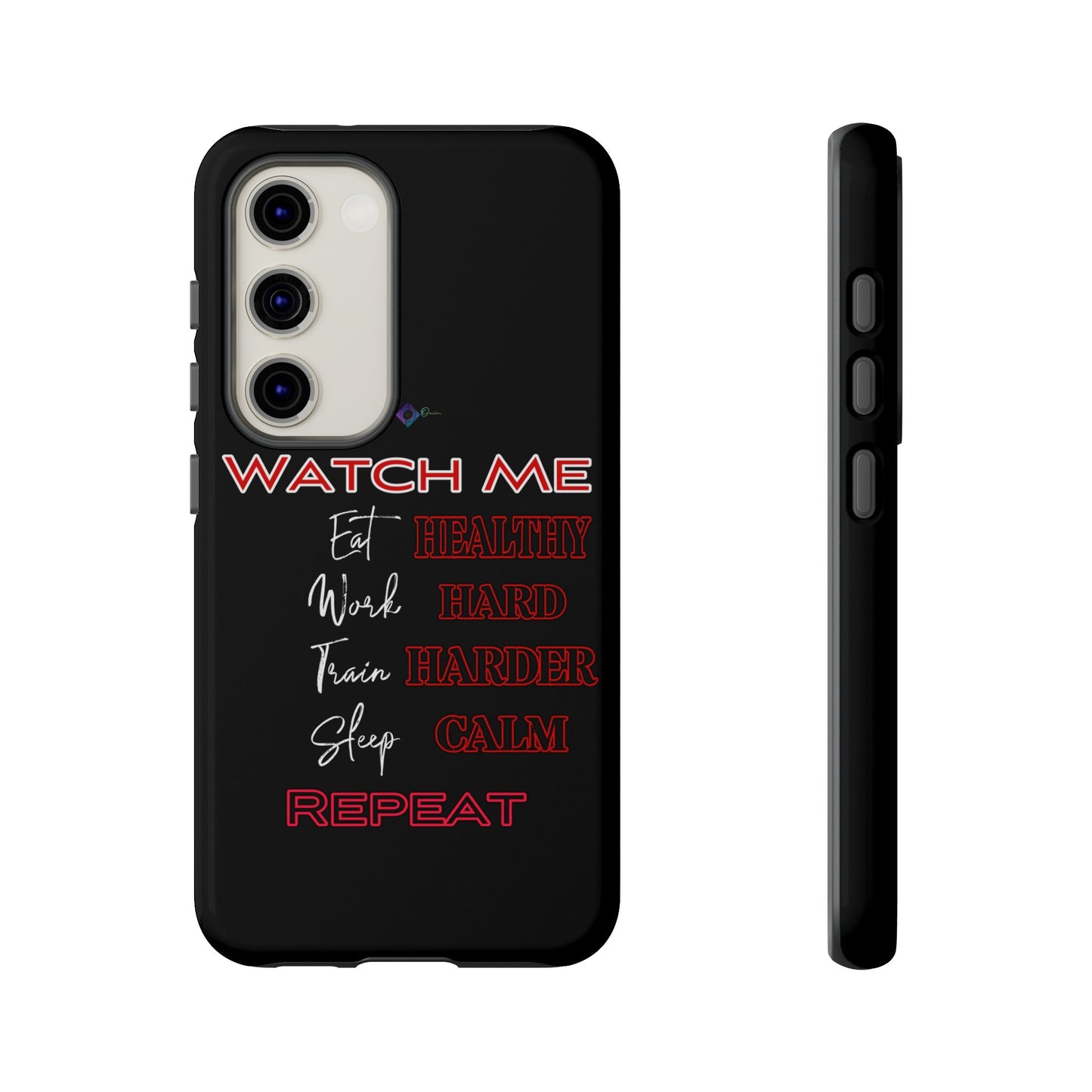 BlackOnion Phone Case -with Motivational Motif 'Watch Me' 💪🔥🫵