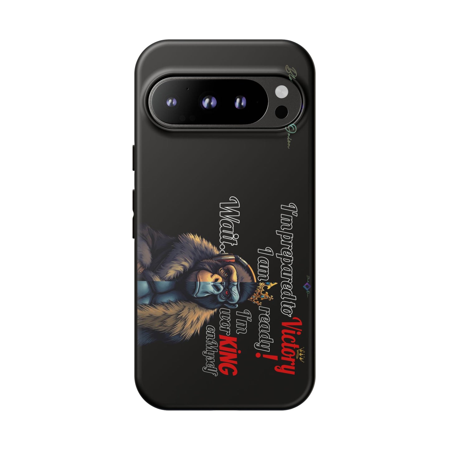 BlackOnion Brand New Phone Case - with Motivational Workout Motif’Victory 👑‘💪🔥🫵
