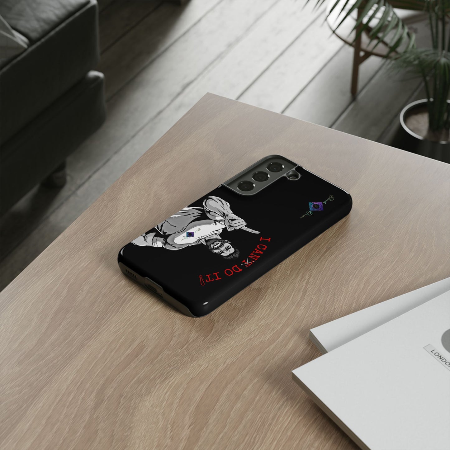 BlackOnion Brand New Phone Case - with Motivational Workout Motif’I Can Do It ‘💪🔥🫵