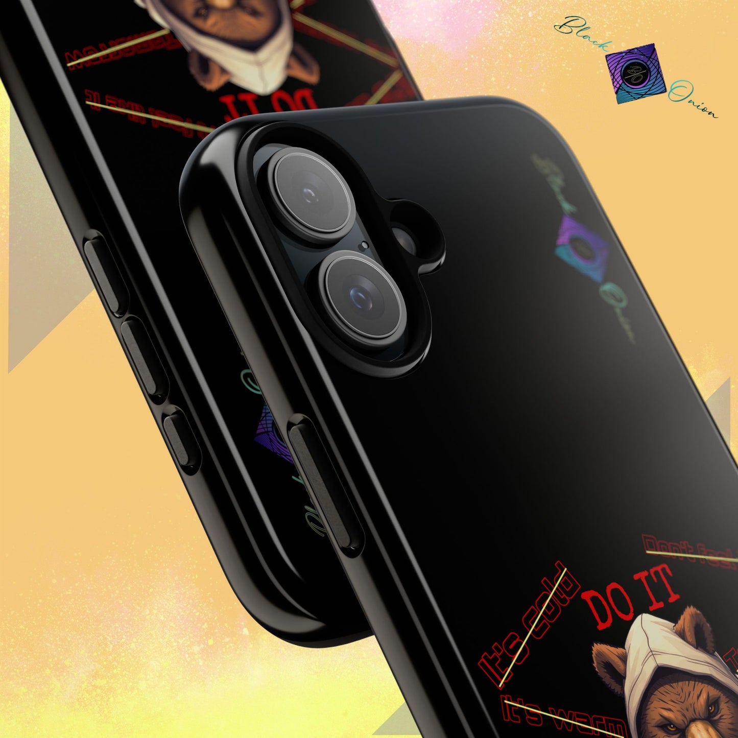 BlackOnion Brand New Phone Case - with Motivational Workout Motif’Do it ‘💪🔥🫵