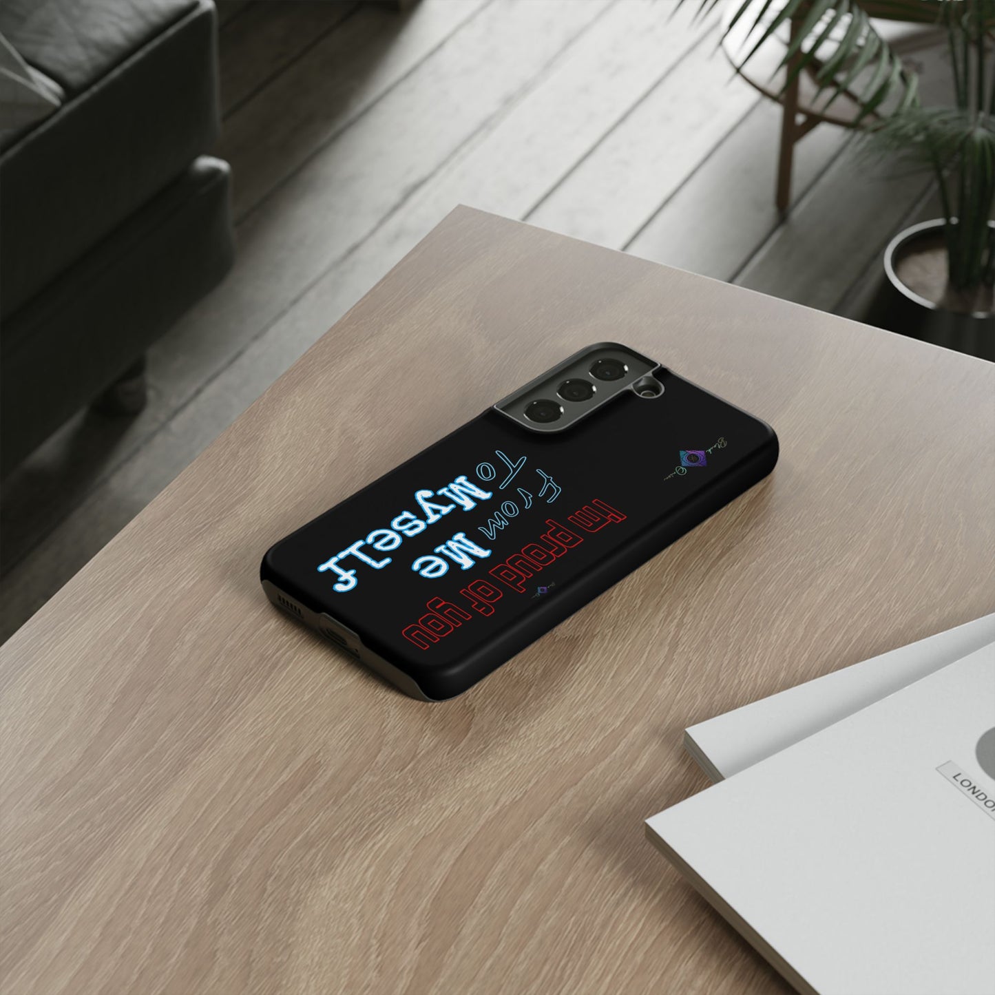 BlackOnion Brand New Phone Case - with Motivational Workout Motif’I’m proud of you ‘💪🔥🫵