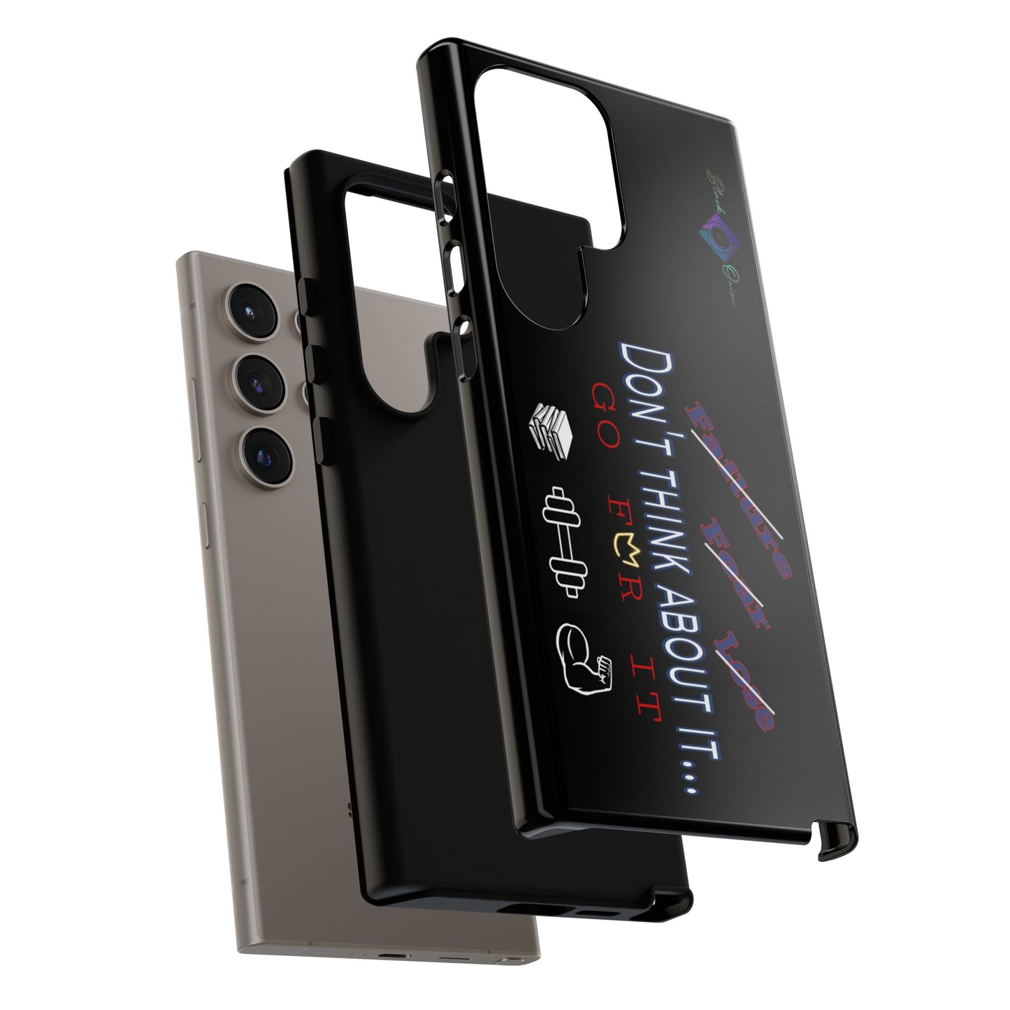 BlackOnion Brand New Phone Case - with Motivational Workout Motif’Don’t think ‘💪🔥🫵
