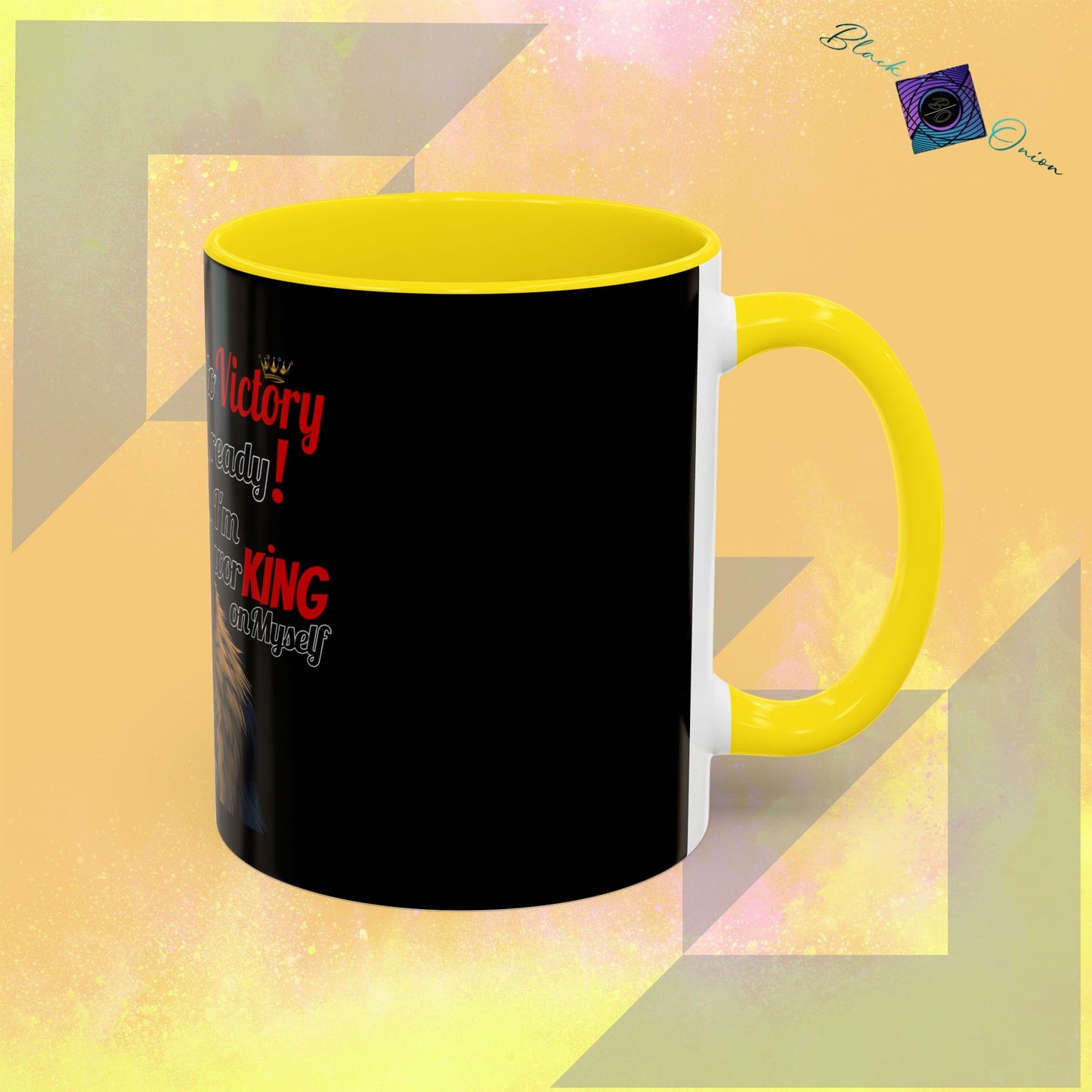 BlackOnion Coffee Mug 2 with Workout Motif ‘Victory V2’🫵🔥💪