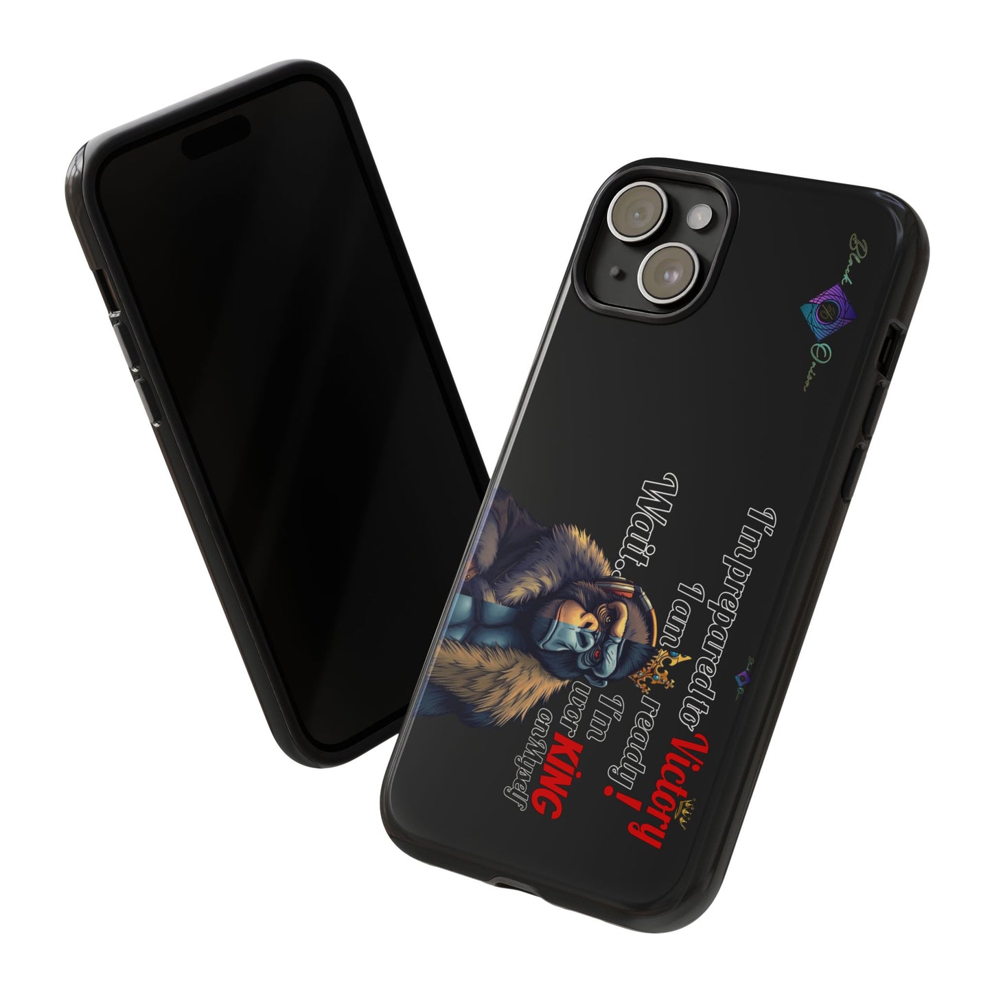 BlackOnion Brand New Phone Case - with Motivational Workout Motif’Victory 👑‘💪🔥🫵