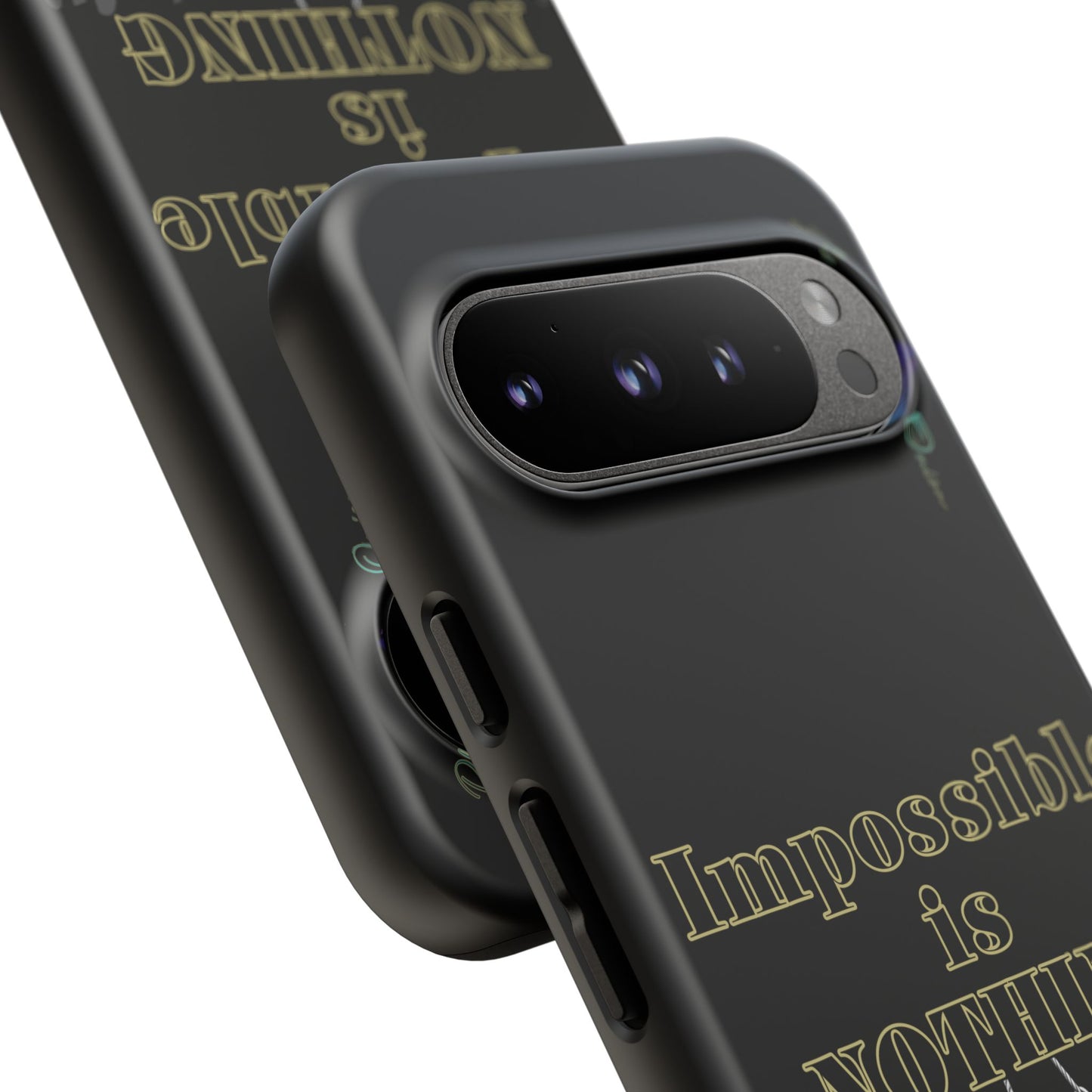 BlackOnion Brand New Phone Case - with Motivational Workout Motif ’Impossible ‘💪🔥🫵