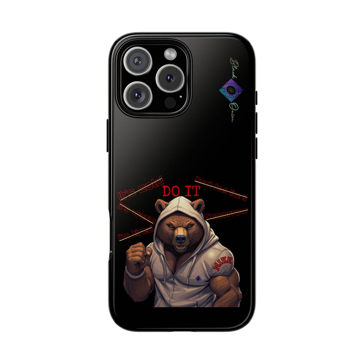 BlackOnion Brand New Phone Case - with Motivational Workout Motif’Do it ‘💪🔥🫵