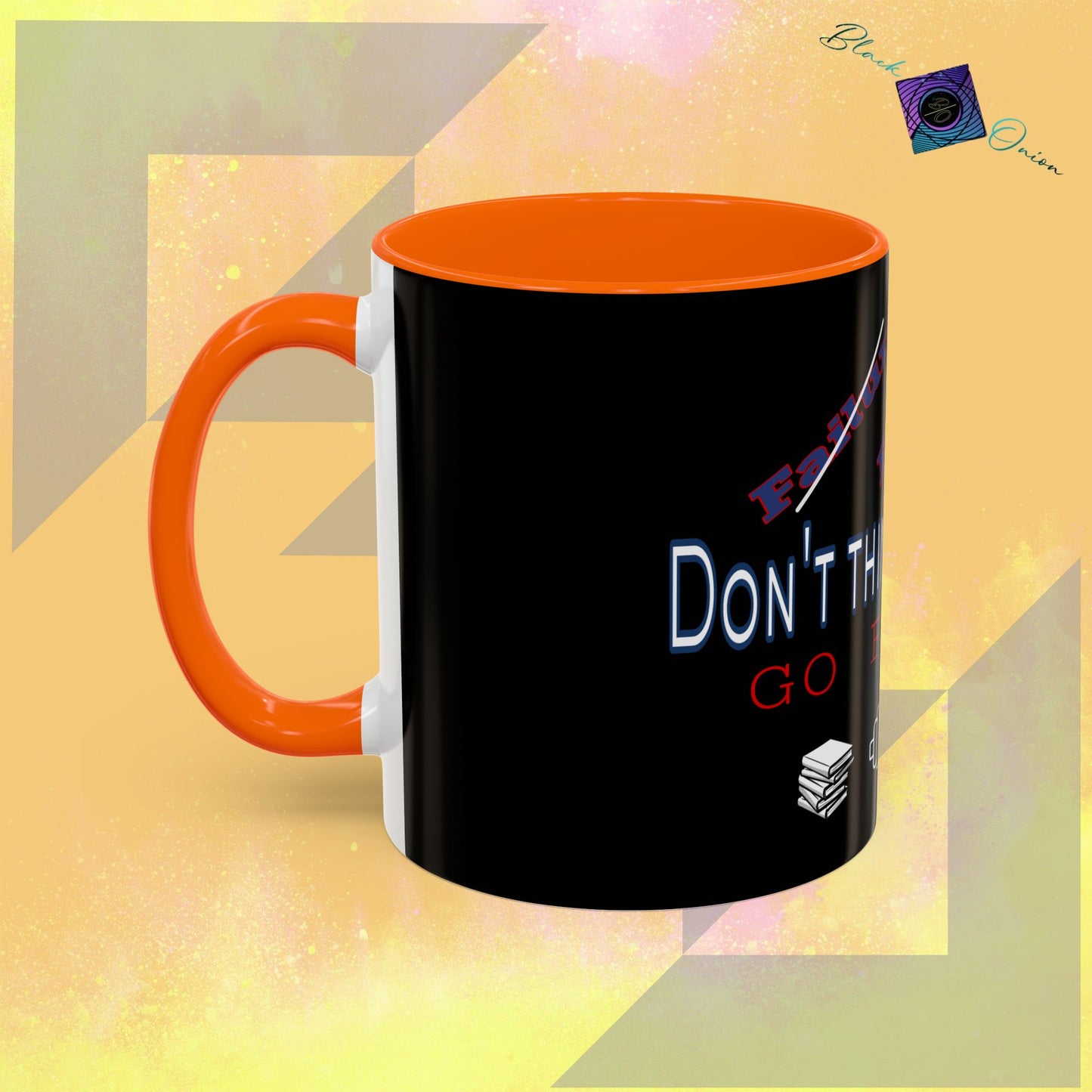 BlackOnion Coffee Mug - 11oz with workout motif ‘Don’t think about it’🔥💪🫵
